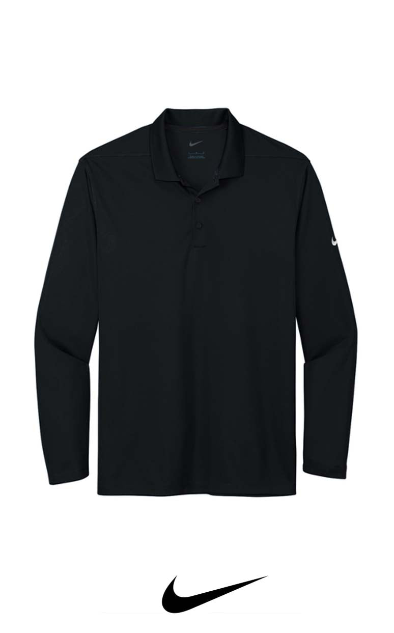 Nike Men's Dri-FIT Micro Pique 2.0 Long Sleeve Polo