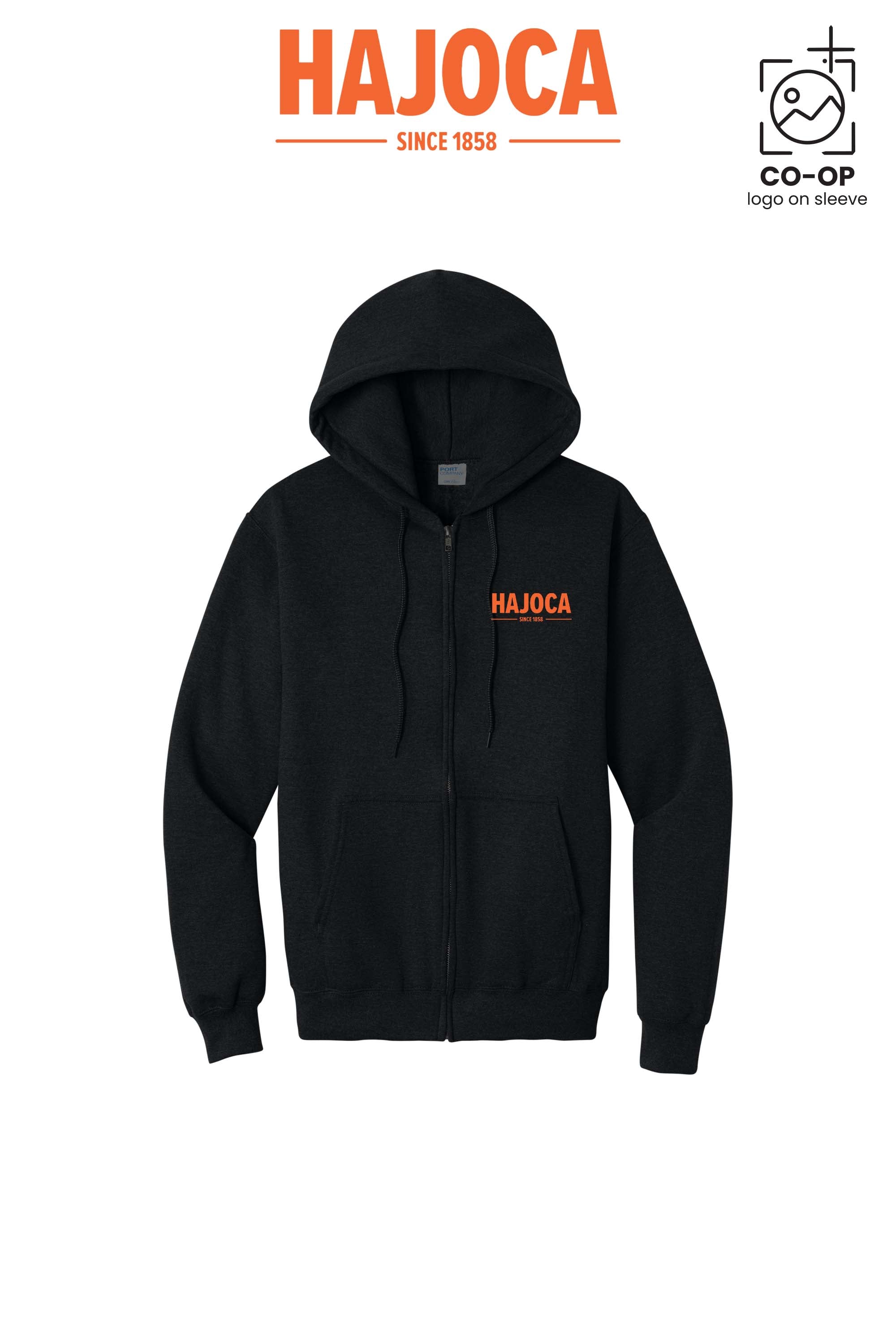 Port & Co™ Core Fleece Full-Zip Hooded Sweatshirt - HAJOCA