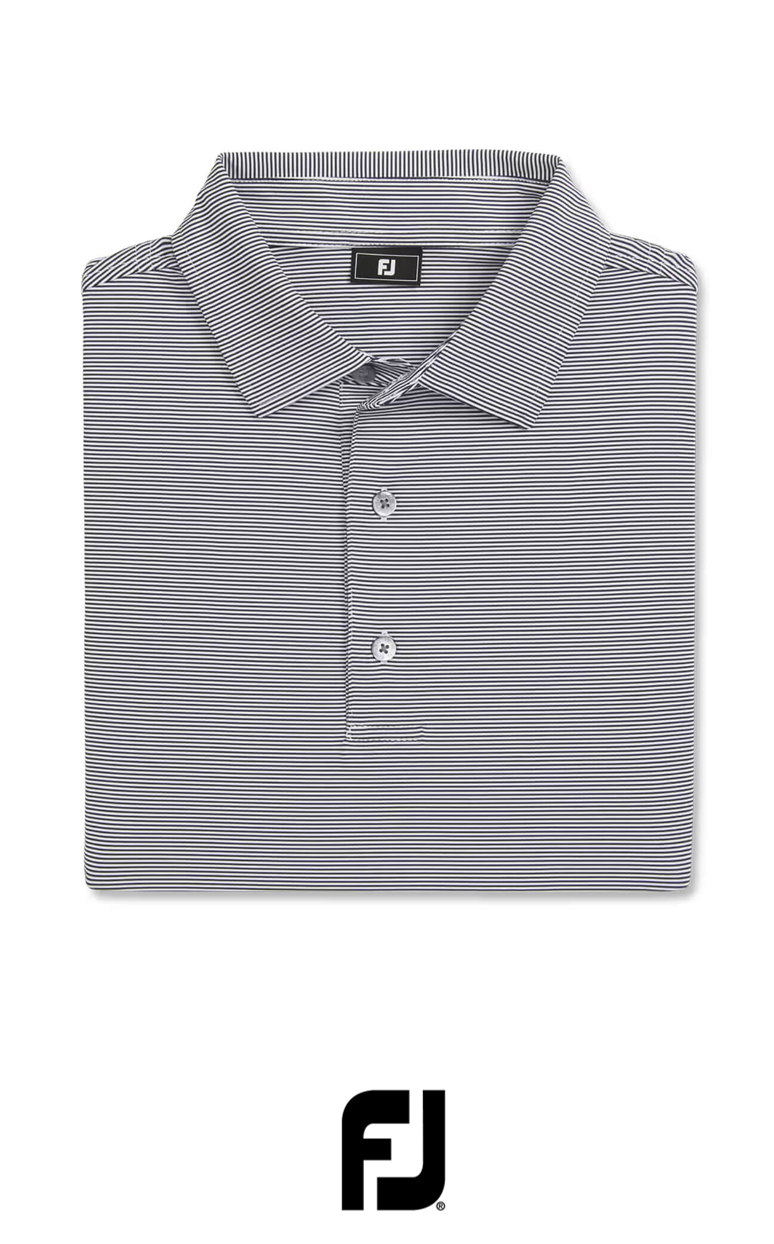 FootJoy Men's MicroFeeder Stripe Polo