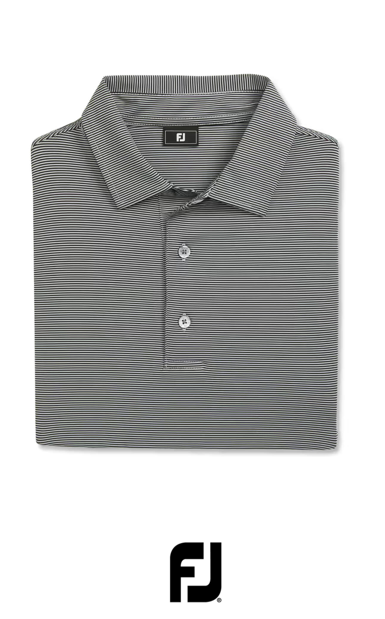 FootJoy Men's MicroFeeder Stripe Polo
