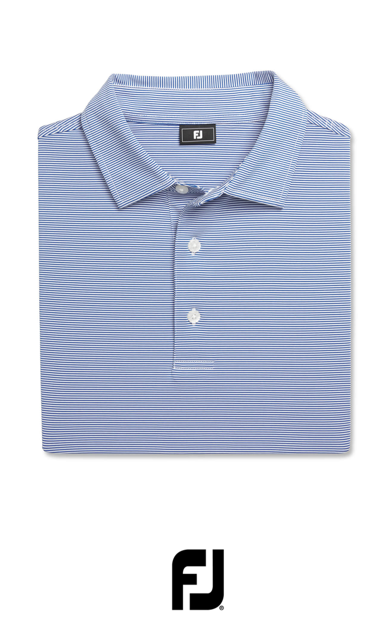 FootJoy Men's MicroFeeder Stripe Polo