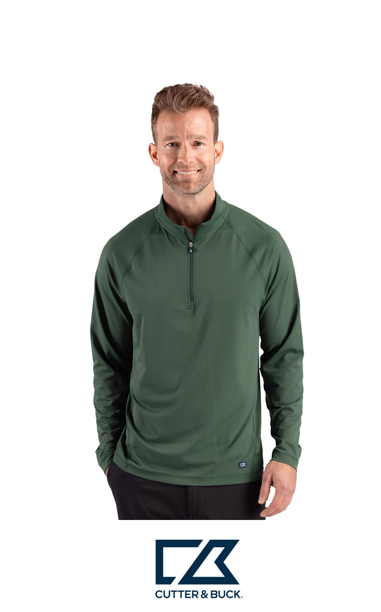Cutter & Buck Prospect Recycled Featherlight Stretch Mens Quarter Zip