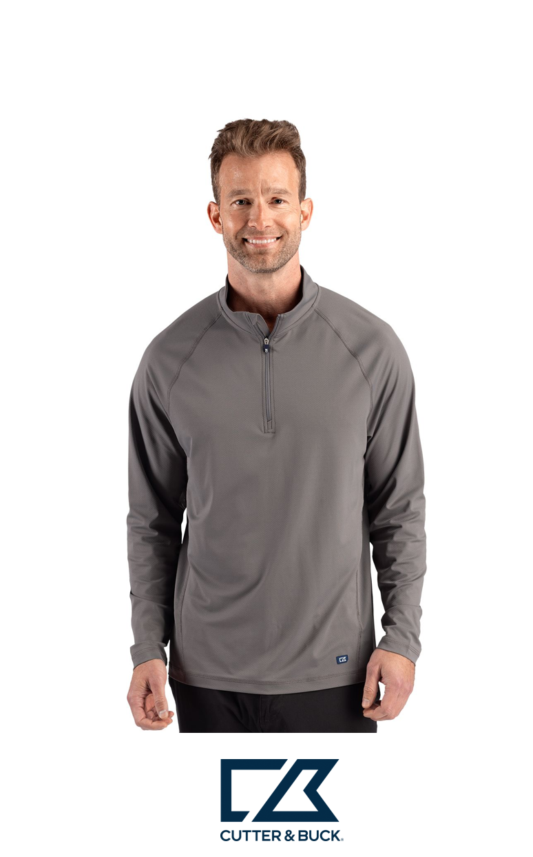 Cutter & Buck Prospect Recycled Featherlight Stretch Mens Quarter Zip