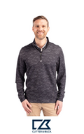 Cutter & Buck Traverse Recycled Smooth Stretch Mens Camo Quarter Zip Pullover