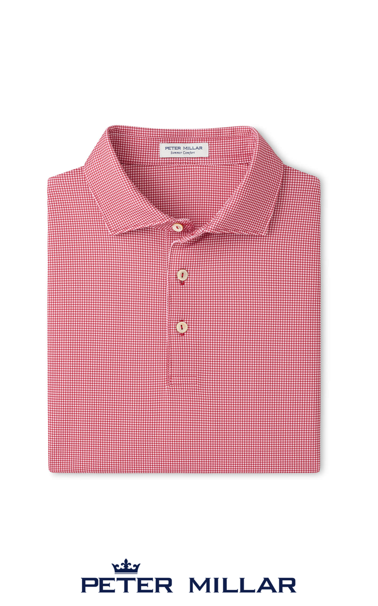 Peter Millar Men's Collegiate Border Performance Jersey Polo