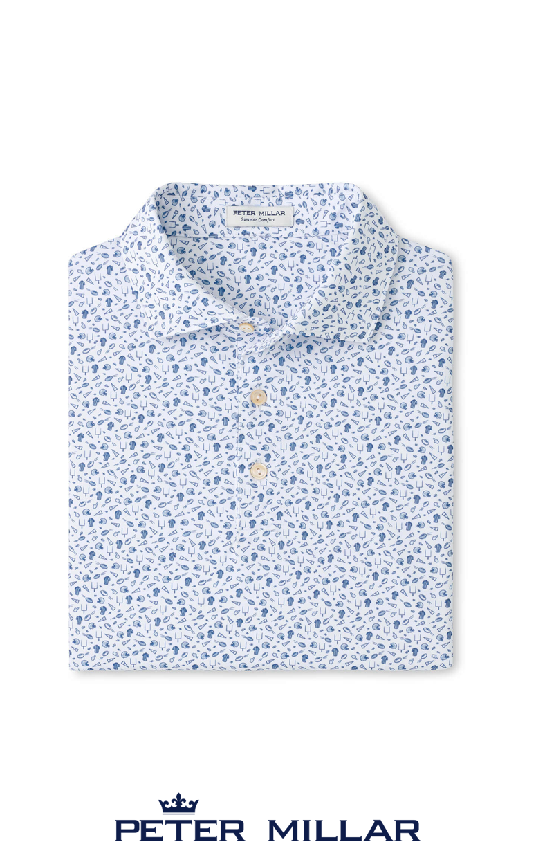 Peter Millar Men's Kickoff Performance Jersey Polo