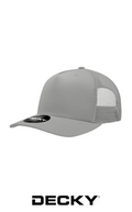 Decky 5 Panel Mid Profile Structured Cotton Blend Trucker