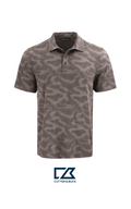 Cutter & Buck Coastline Recycled Double Peached Camo Print Mens Polo