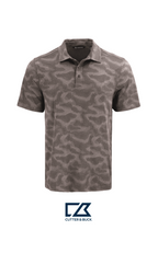 Cutter & Buck Coastline Recycled Double Peached Camo Print Mens Polo