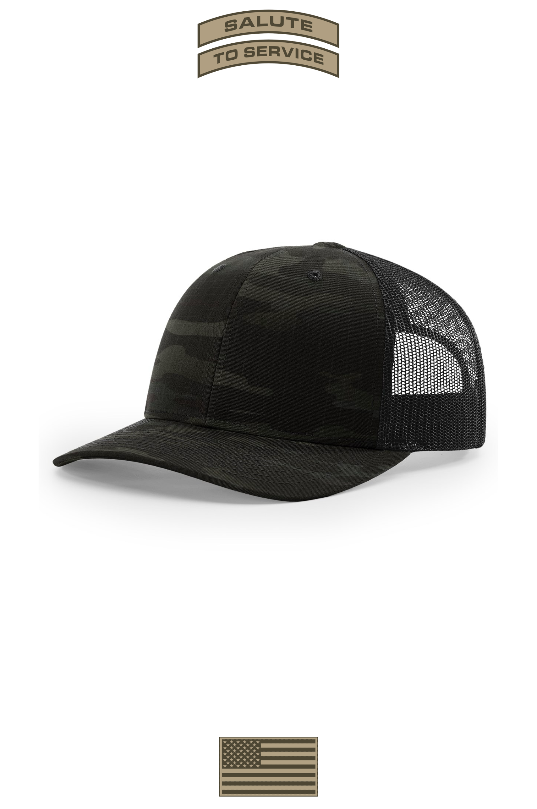 Salute to Service 2026 Richardson Printed Tactical Trucker