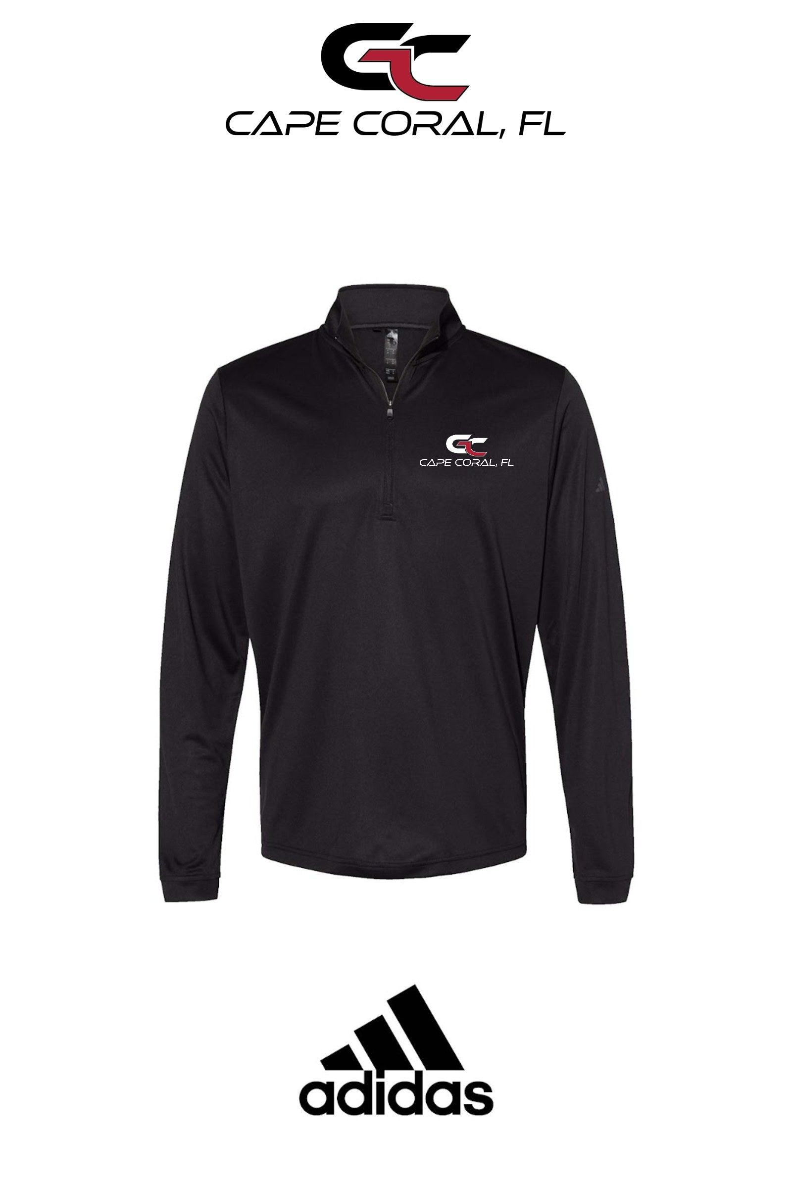 Adidas Mens Ultimate365 Lightweight Quarter-Zip Pullover - GORMAN CO - CAPE CORAL
