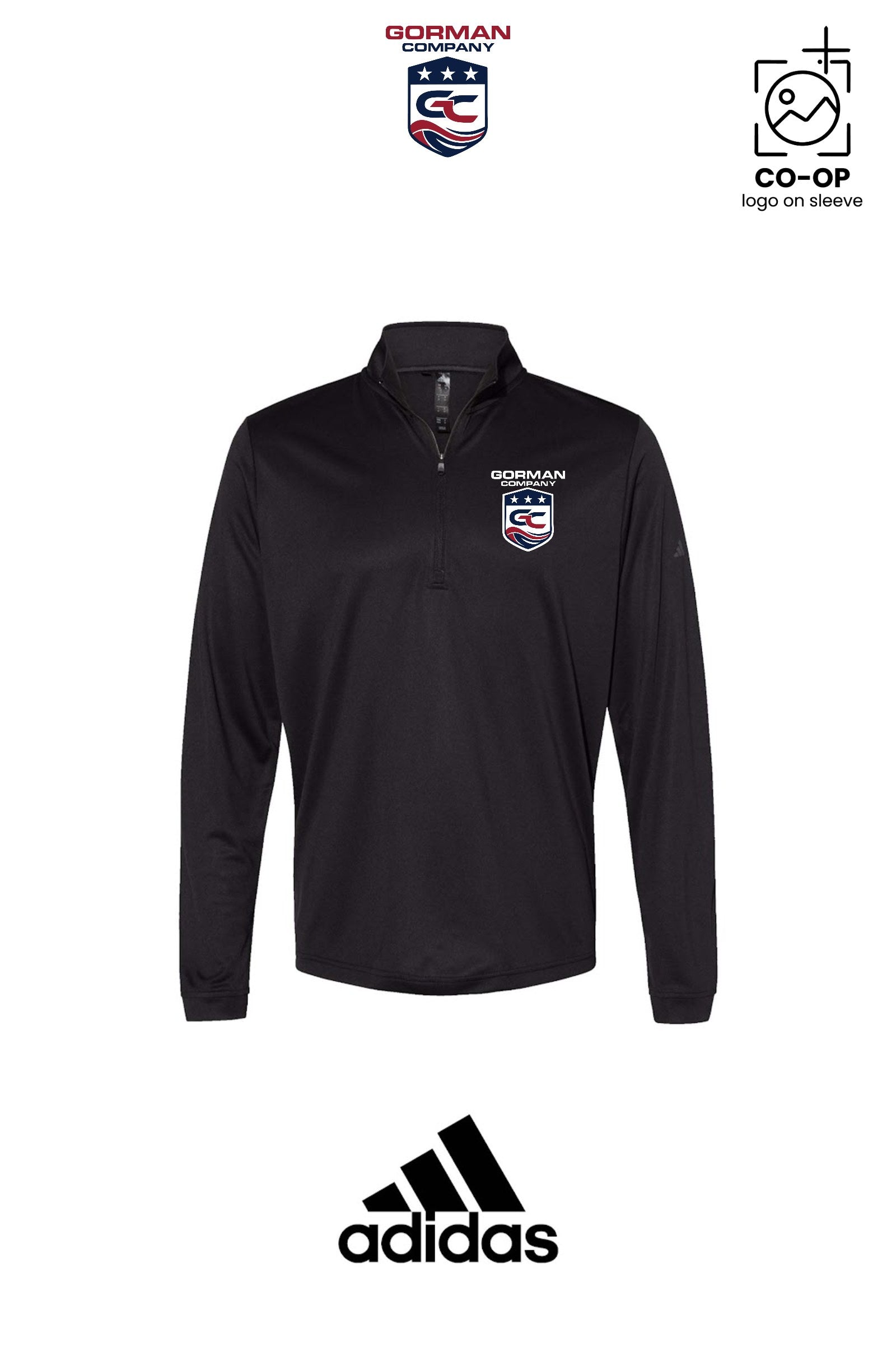 Adidas Mens Ultimate365 Lightweight Quarter-Zip Pullover - GORMAN CO - PANAMA CITY