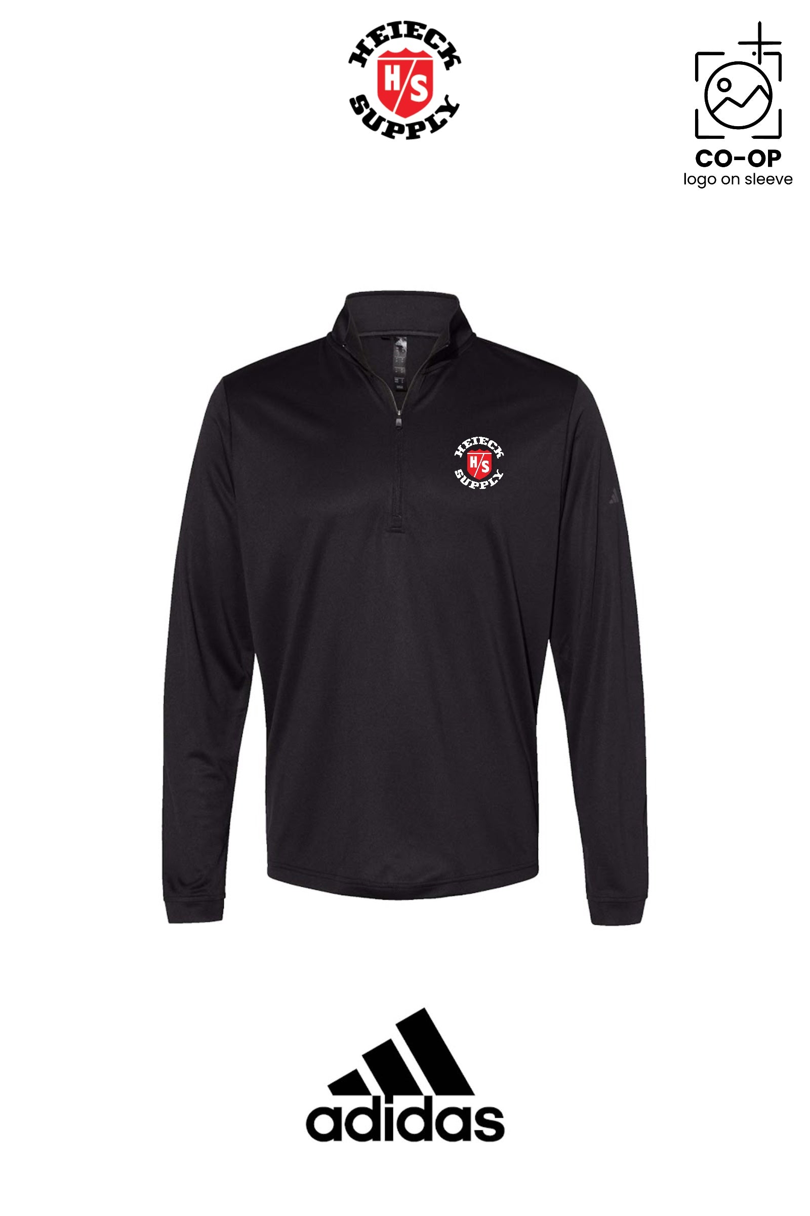 Adidas Mens Ultimate365 Lightweight Quarter-Zip Pullover - HEIECK SUPPLY