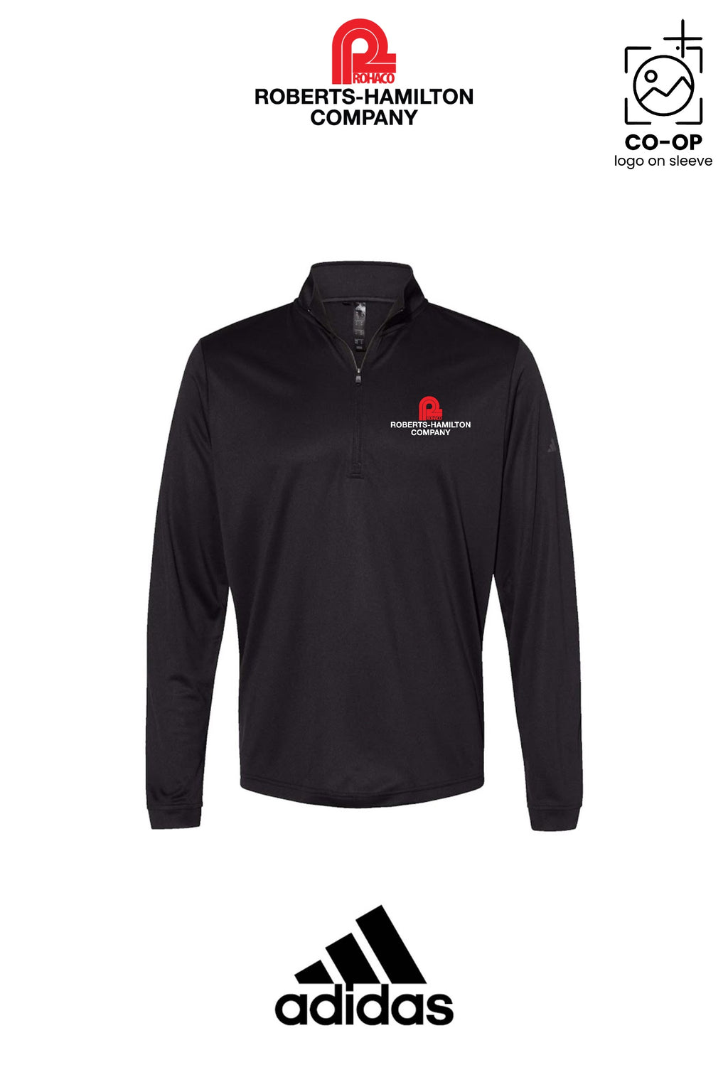Adidas Mens Ultimate365 Lightweight Quarter-Zip Pullover - ROBERTS-HAMILTON