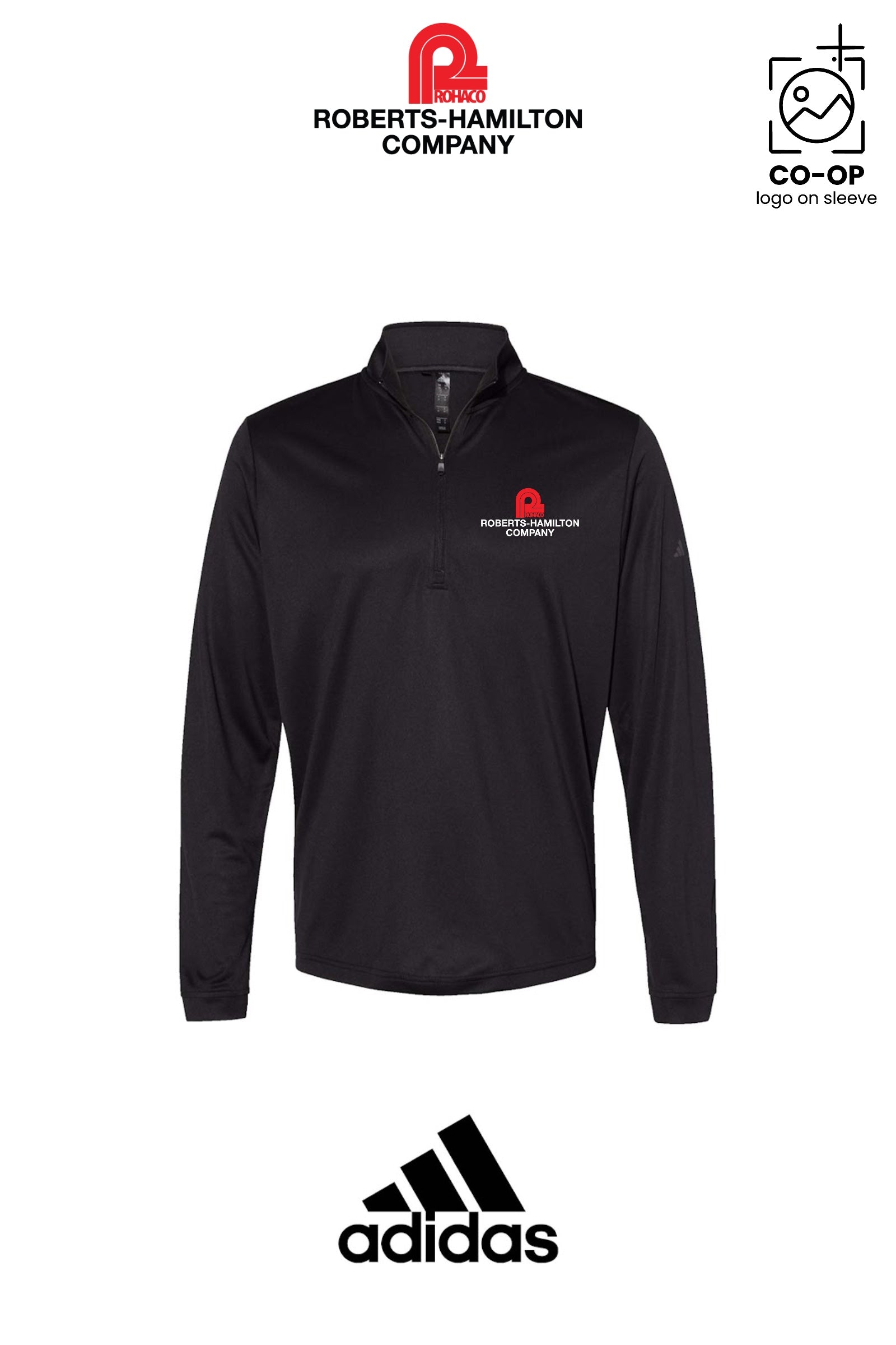Adidas Mens Ultimate365 Lightweight Quarter-Zip Pullover - ROBERTS-HAMILTON