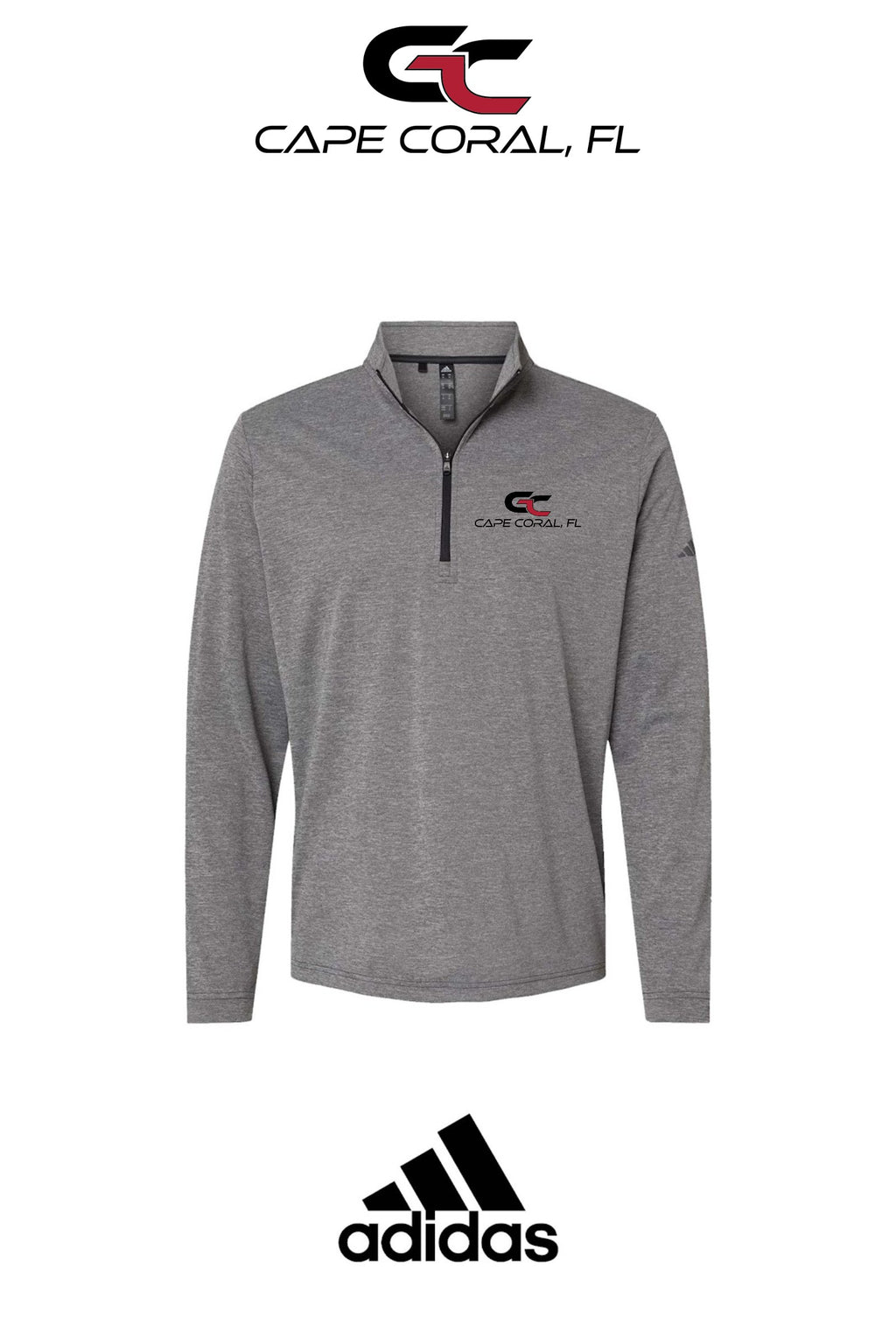 Adidas Mens Ultimate365 Lightweight Quarter-Zip Pullover - GORMAN CO - CAPE CORAL