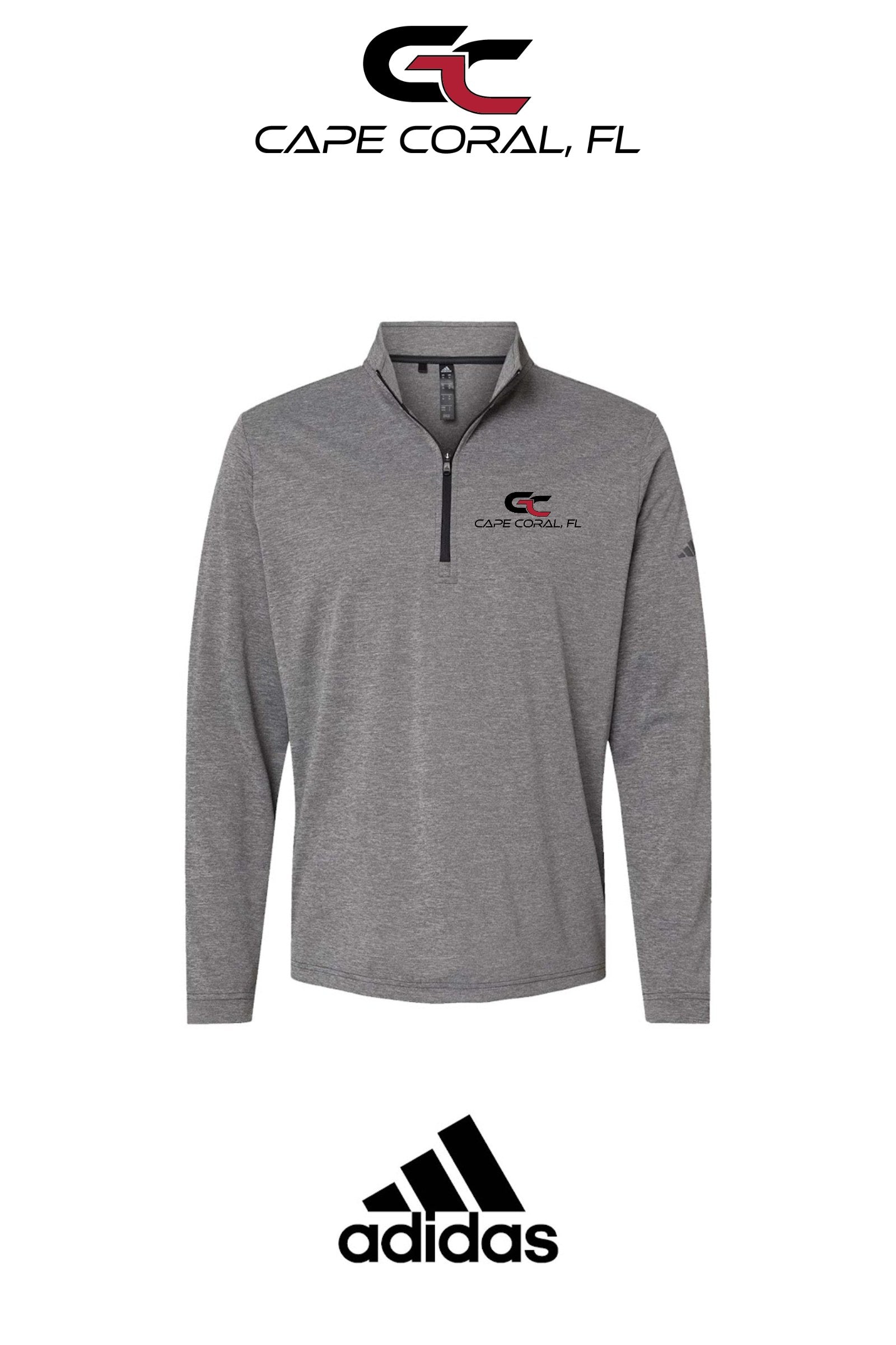 Adidas Mens Ultimate365 Lightweight Quarter-Zip Pullover - GORMAN CO - CAPE CORAL