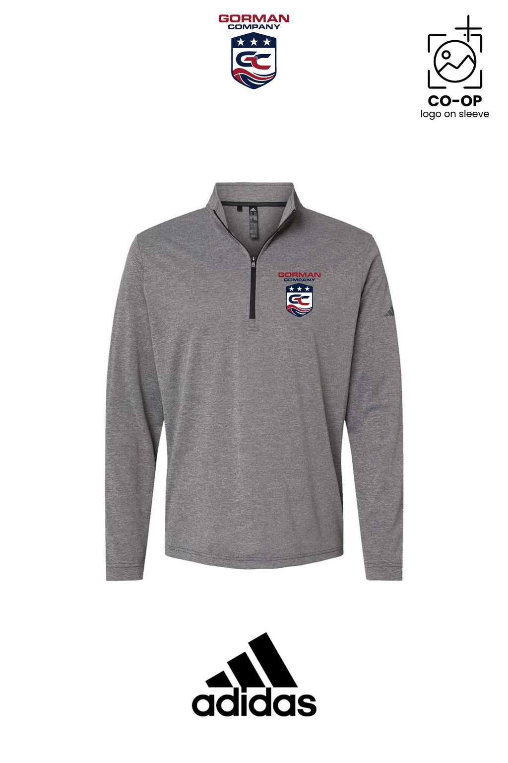Adidas Mens Ultimate365 Lightweight Quarter-Zip Pullover - GORMAN CO - PANAMA CITY