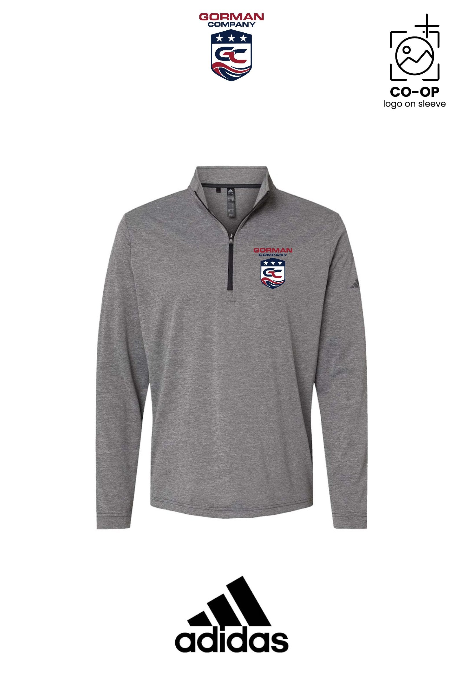 Adidas Mens Ultimate365 Lightweight Quarter-Zip Pullover - GORMAN CO - PANAMA CITY