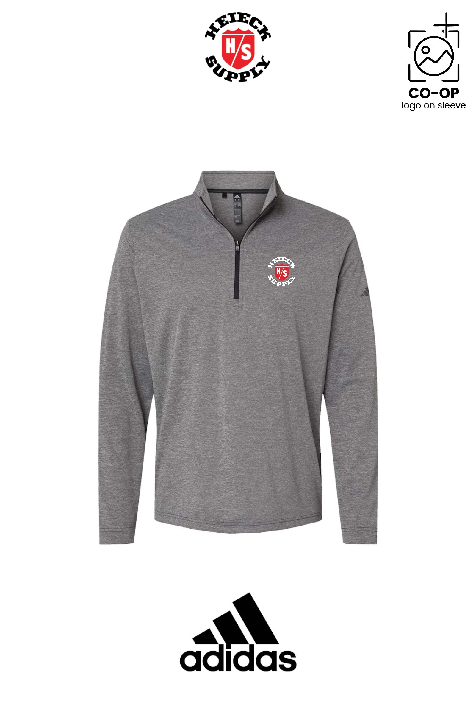 Adidas Mens Ultimate365 Lightweight Quarter-Zip Pullover - HEIECK SUPPLY