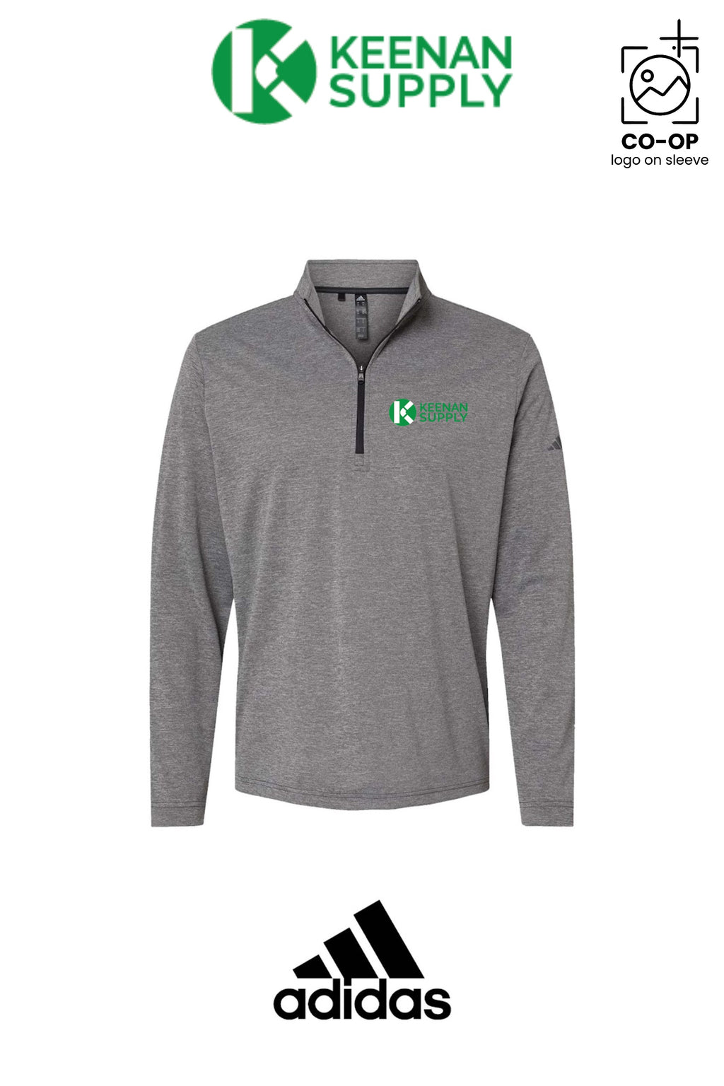 Adidas Mens Ultimate365 Lightweight Quarter-Zip Pullover - KEENAN SUPPLY