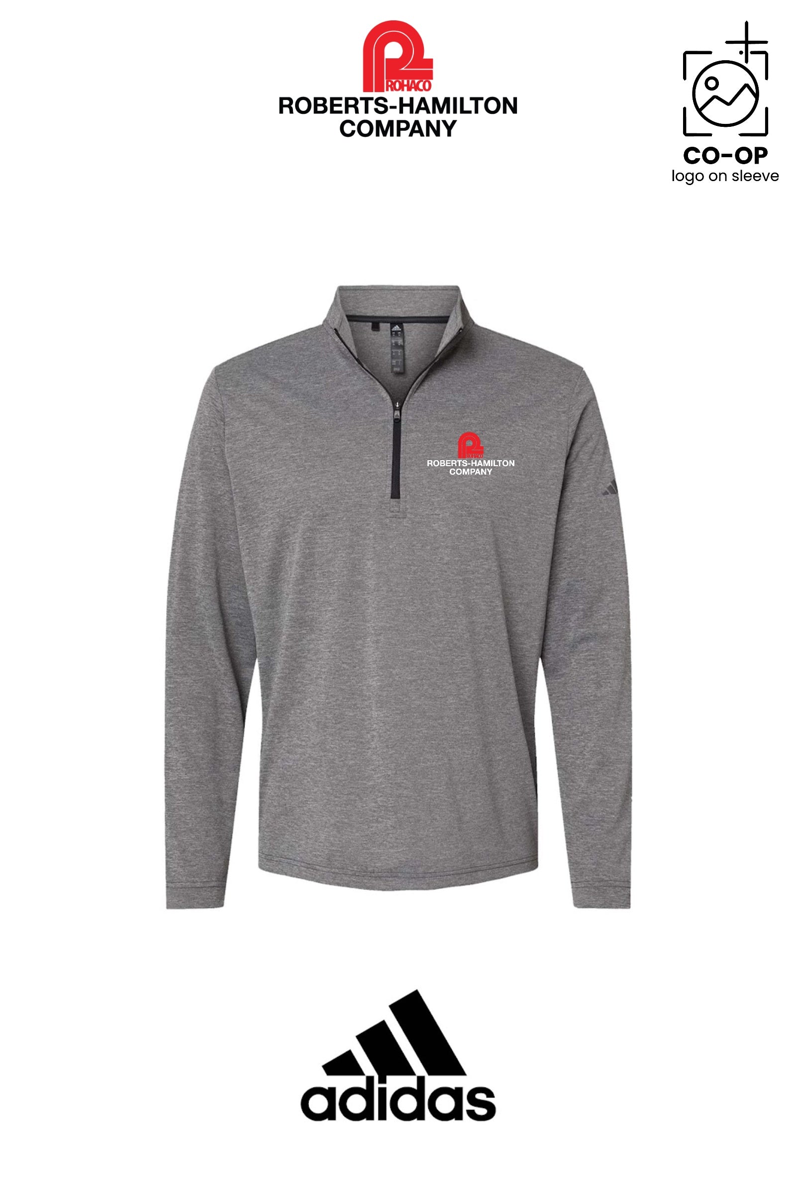 Adidas Mens Ultimate365 Lightweight Quarter-Zip Pullover - ROBERTS-HAMILTON