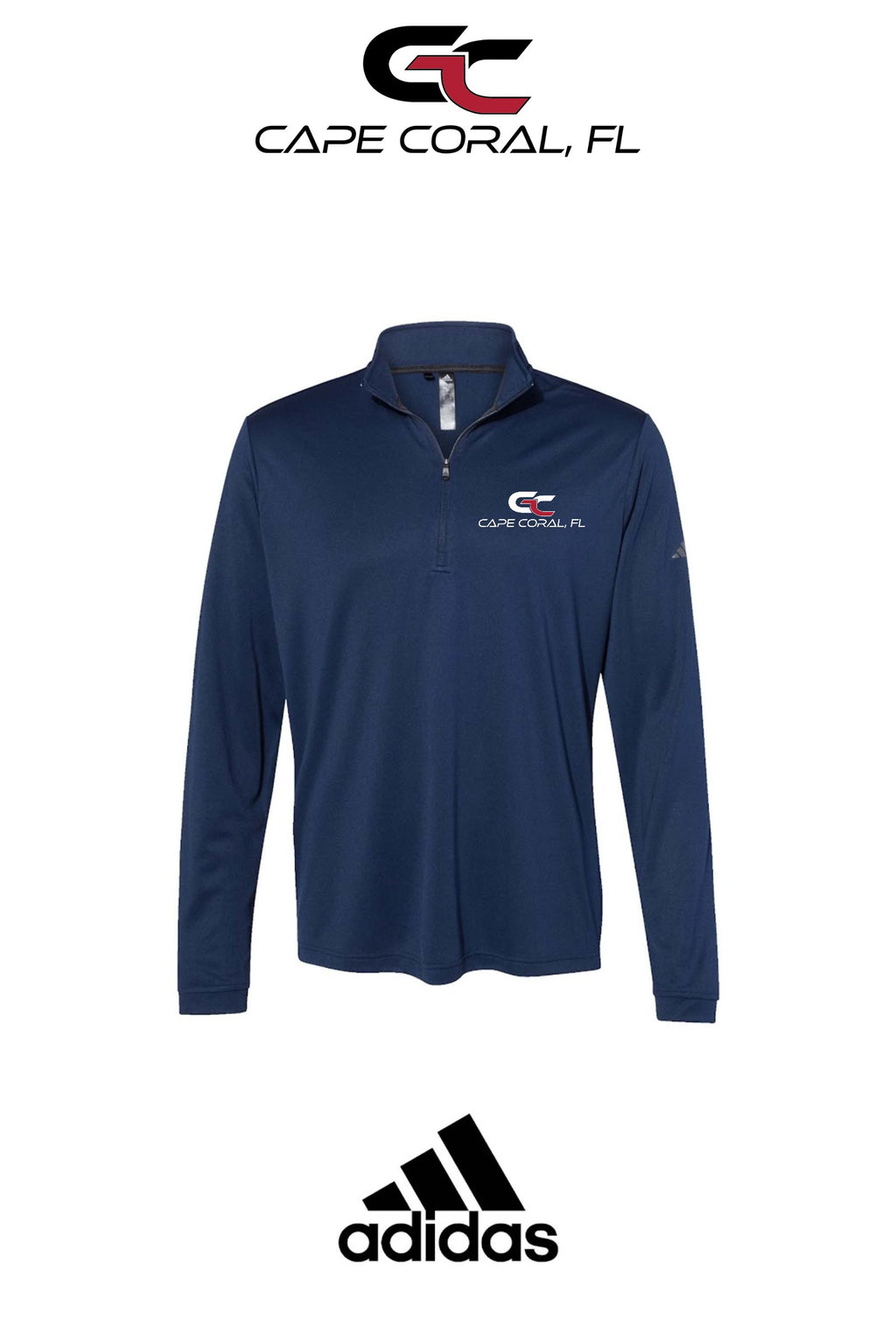 Adidas Mens Ultimate365 Lightweight Quarter-Zip Pullover - GORMAN CO - CAPE CORAL