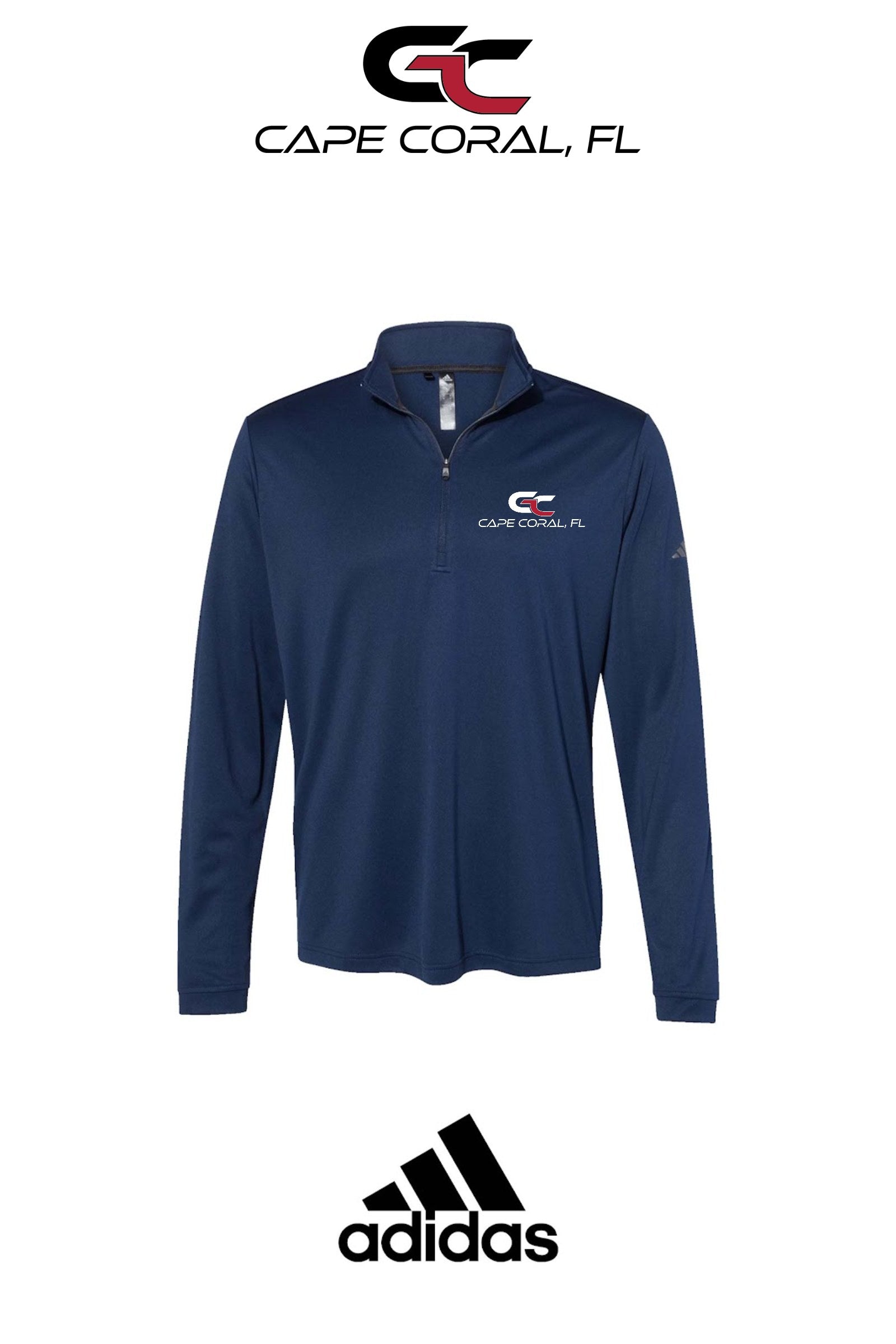 Adidas Mens Ultimate365 Lightweight Quarter-Zip Pullover - GORMAN CO - CAPE CORAL