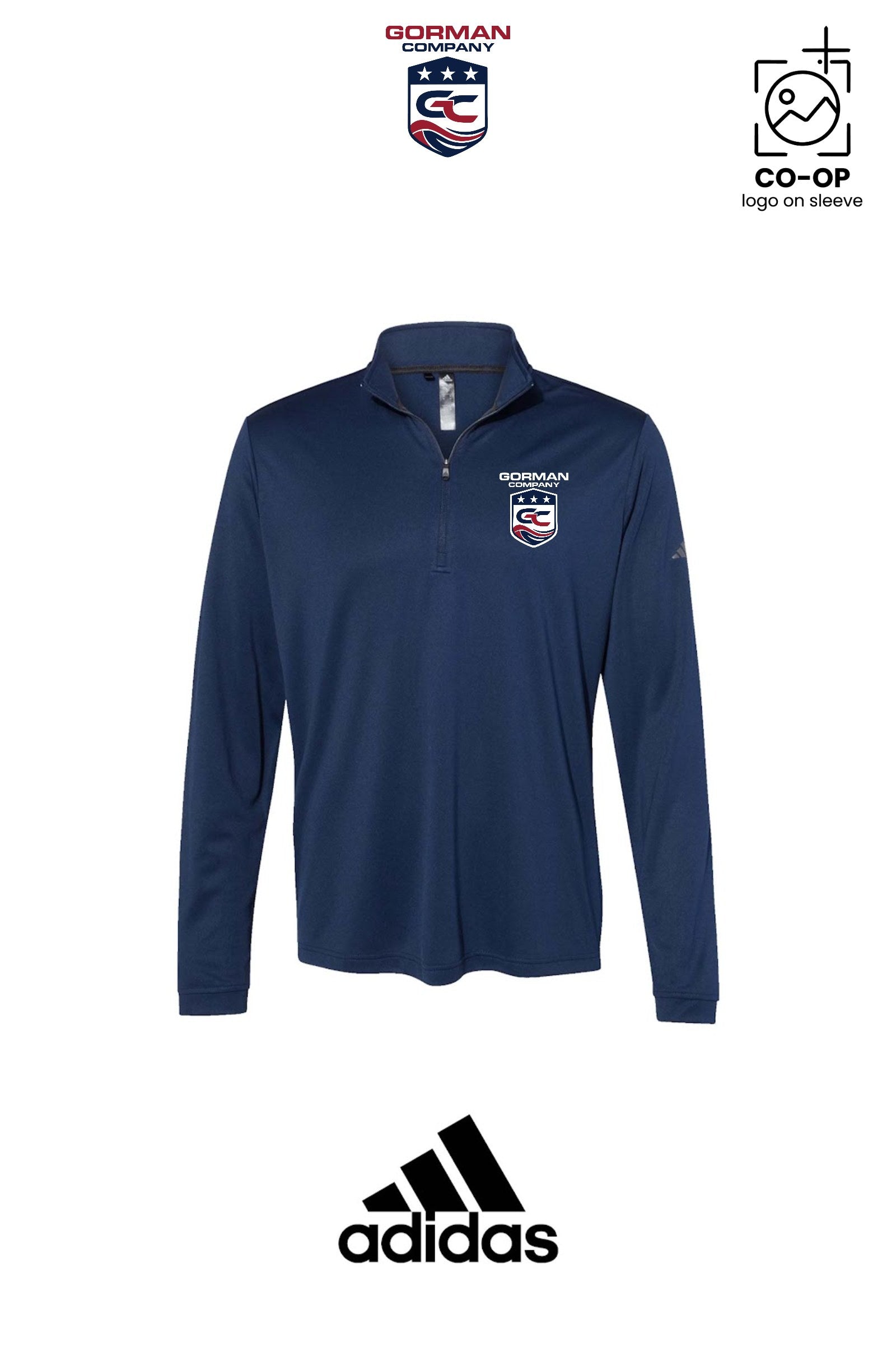 Adidas Mens Ultimate365 Lightweight Quarter-Zip Pullover - GORMAN CO - PANAMA CITY