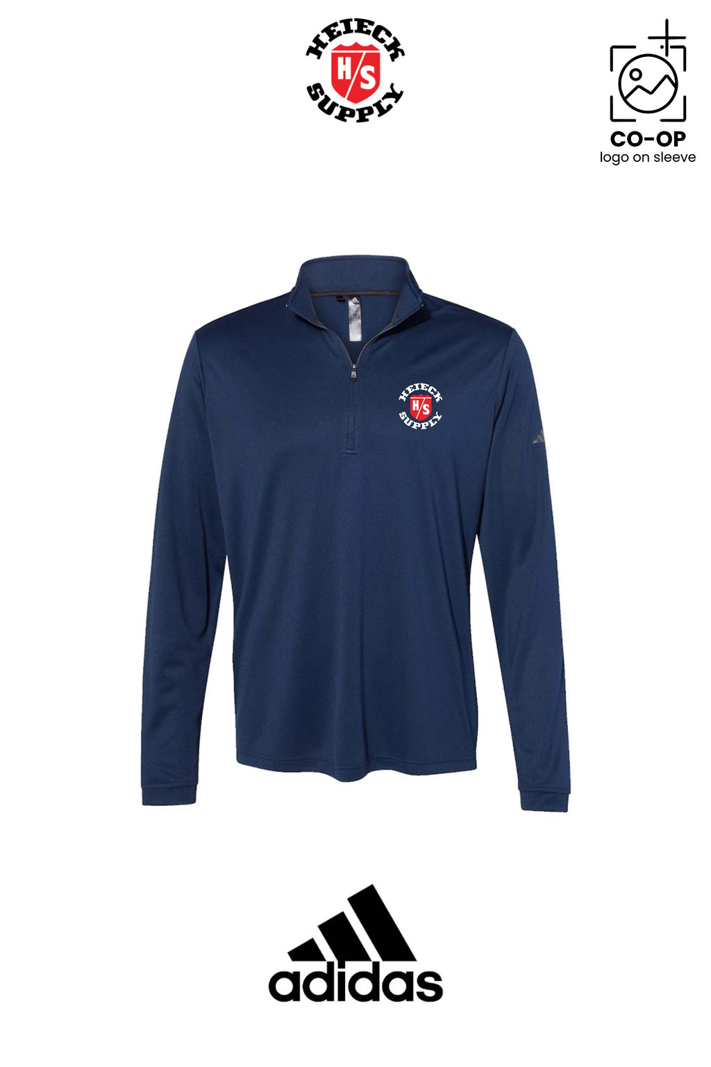 Adidas Mens Ultimate365 Lightweight Quarter-Zip Pullover - HEIECK SUPPLY