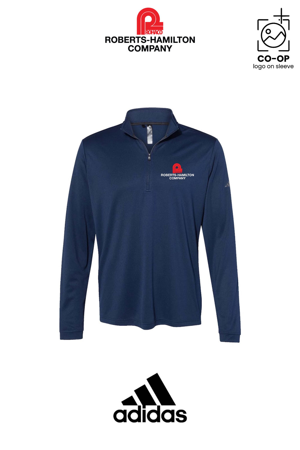 Adidas Mens Ultimate365 Lightweight Quarter-Zip Pullover - ROBERTS-HAMILTON