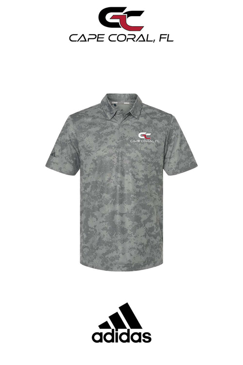 Adidas Mens All Over Camo Print Polo - GORMAN CO - CAPE CORAL