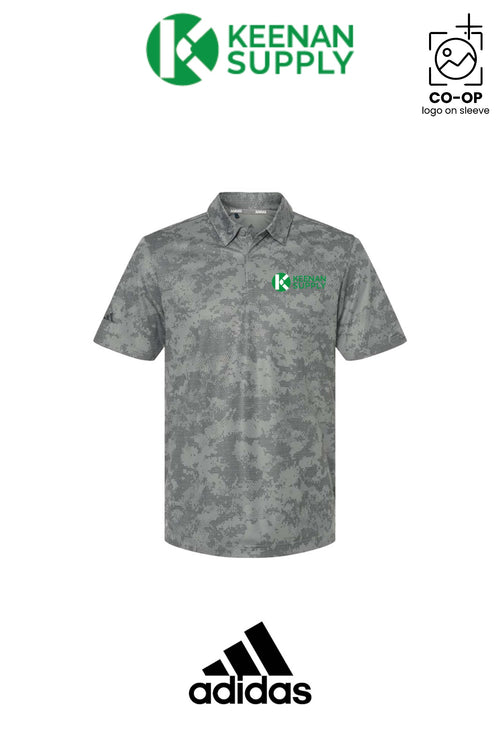 Adidas Mens All Over Camo Print Polo - KEENAN SUPPLY