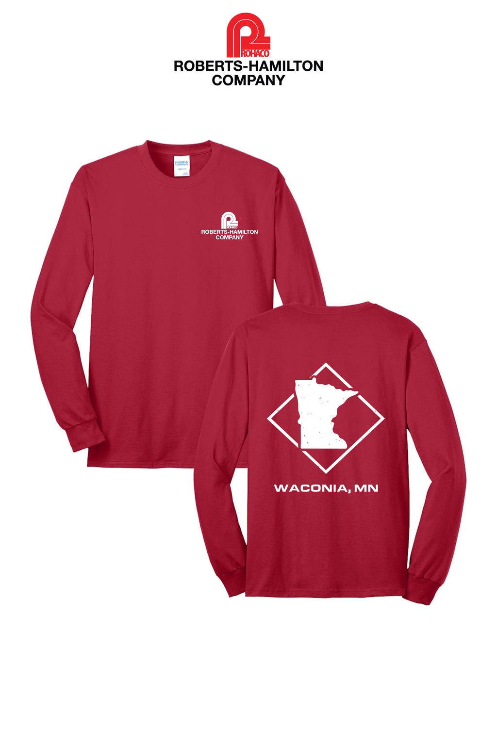 Port & Co™ Long Sleeve Core Blend Tee - ROBERTS-HAMILTON - WACONIA