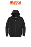 Heavyweight Full-Zip Hooded Sweatshirt with Thermal Lining