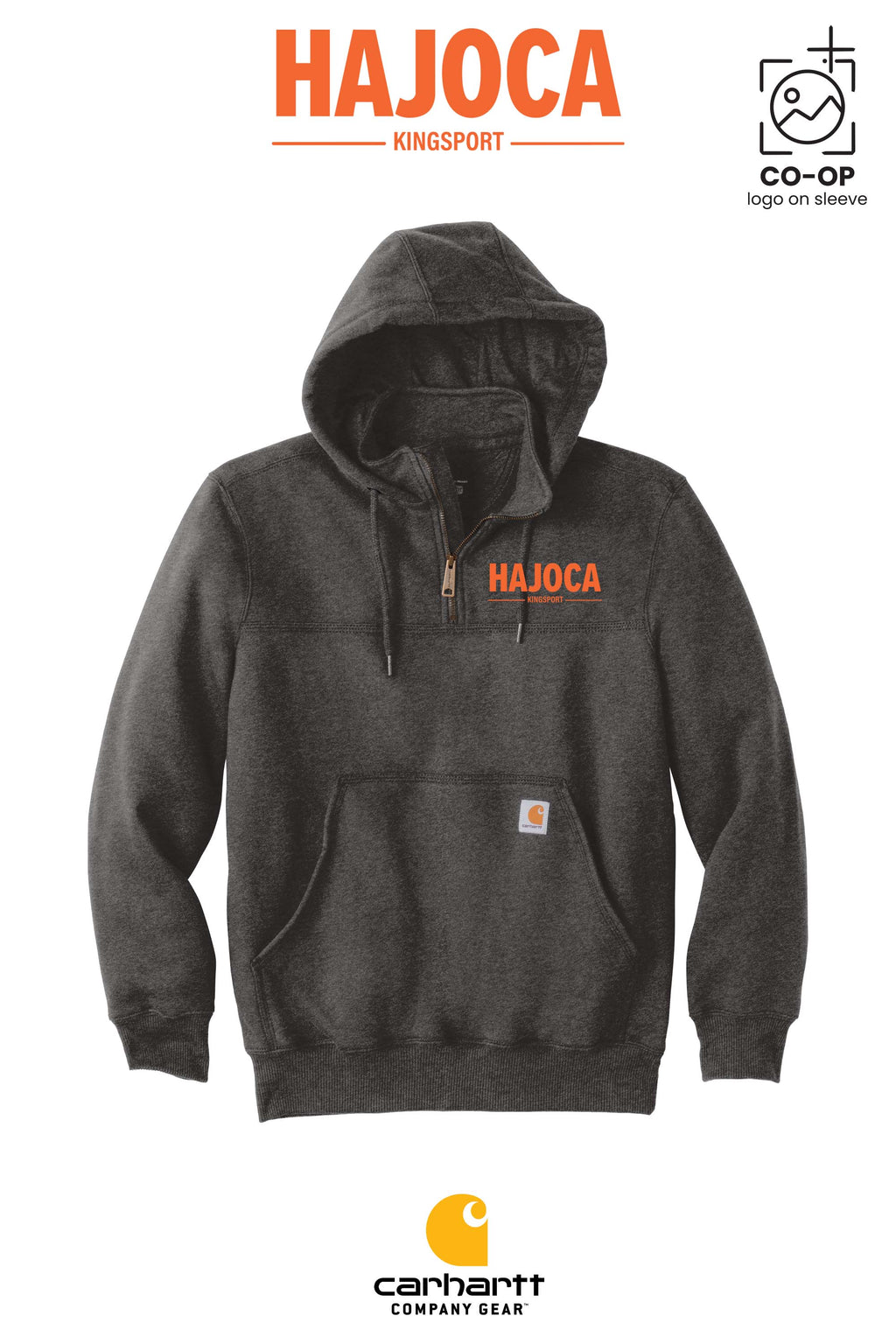 Carhartt® Rain Defender® Paxton Heavyweight Hooded Zip Mock Sweatshirt - HAJOCA - KINGSPORT