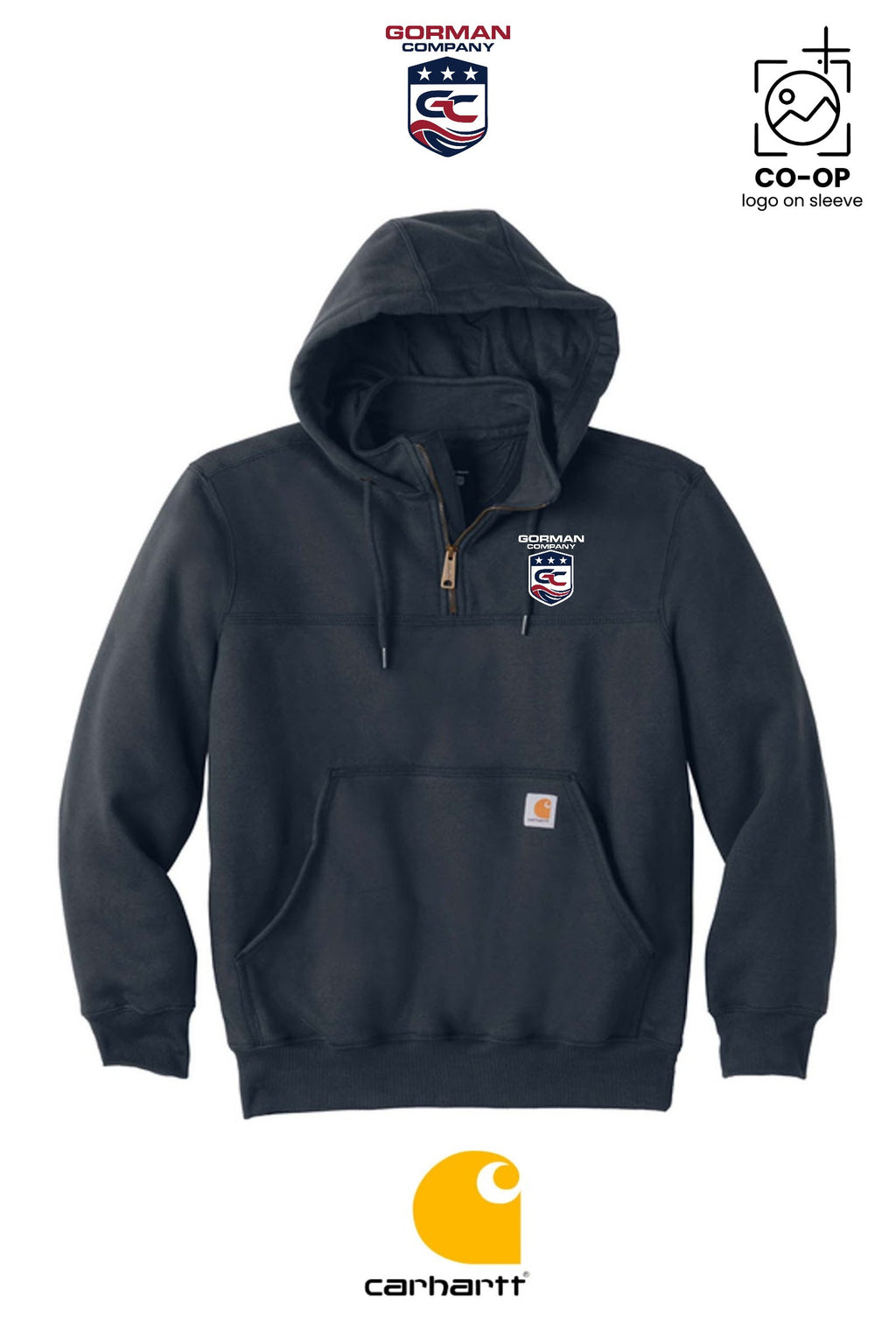 Carhartt® Rain Defender® Paxton Heavyweight Hooded Zip Mock Sweatshirt - GORMAN CO - PANAMA CITY