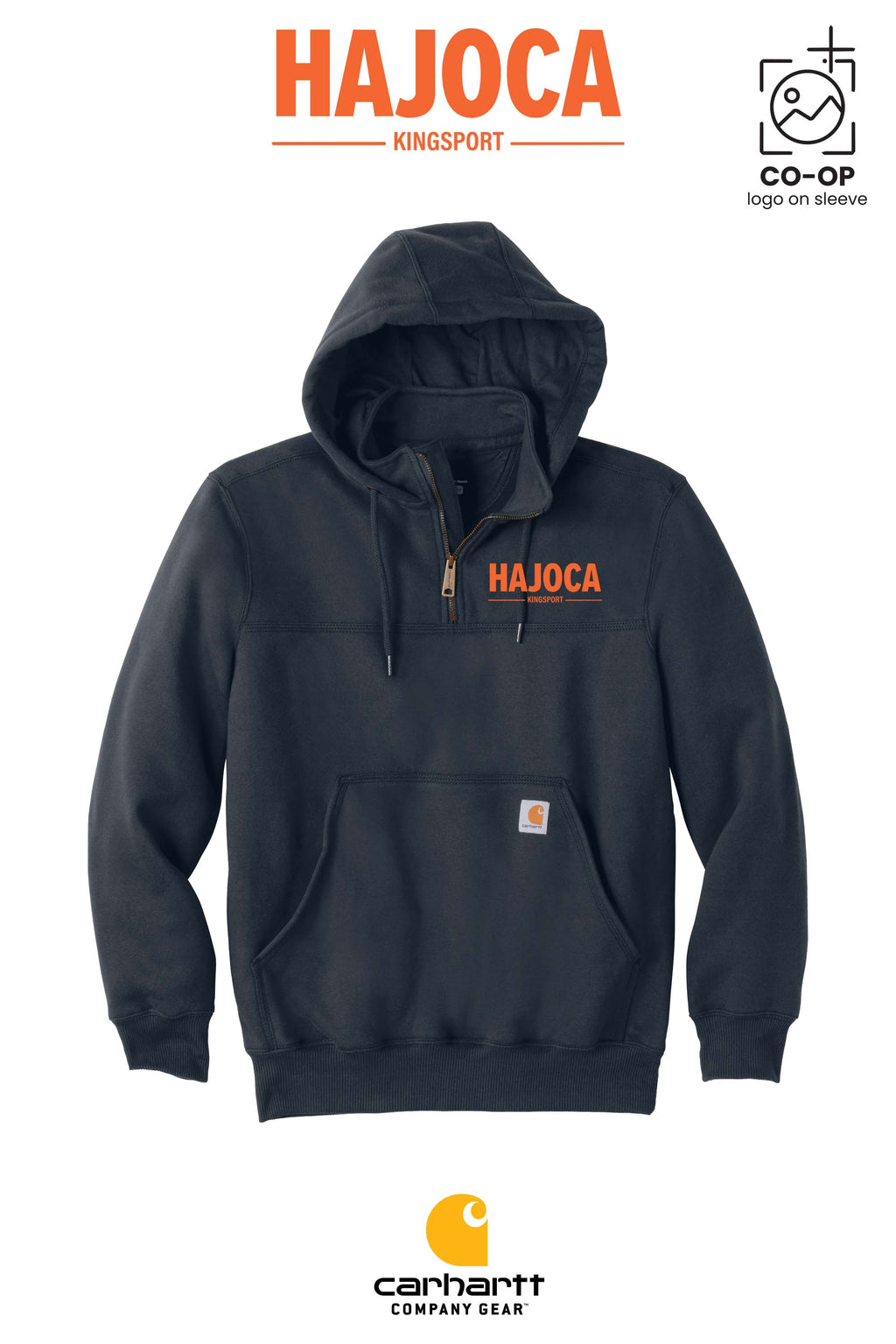 Carhartt® Rain Defender® Paxton Heavyweight Hooded Zip Mock Sweatshirt - HAJOCA - KINGSPORT