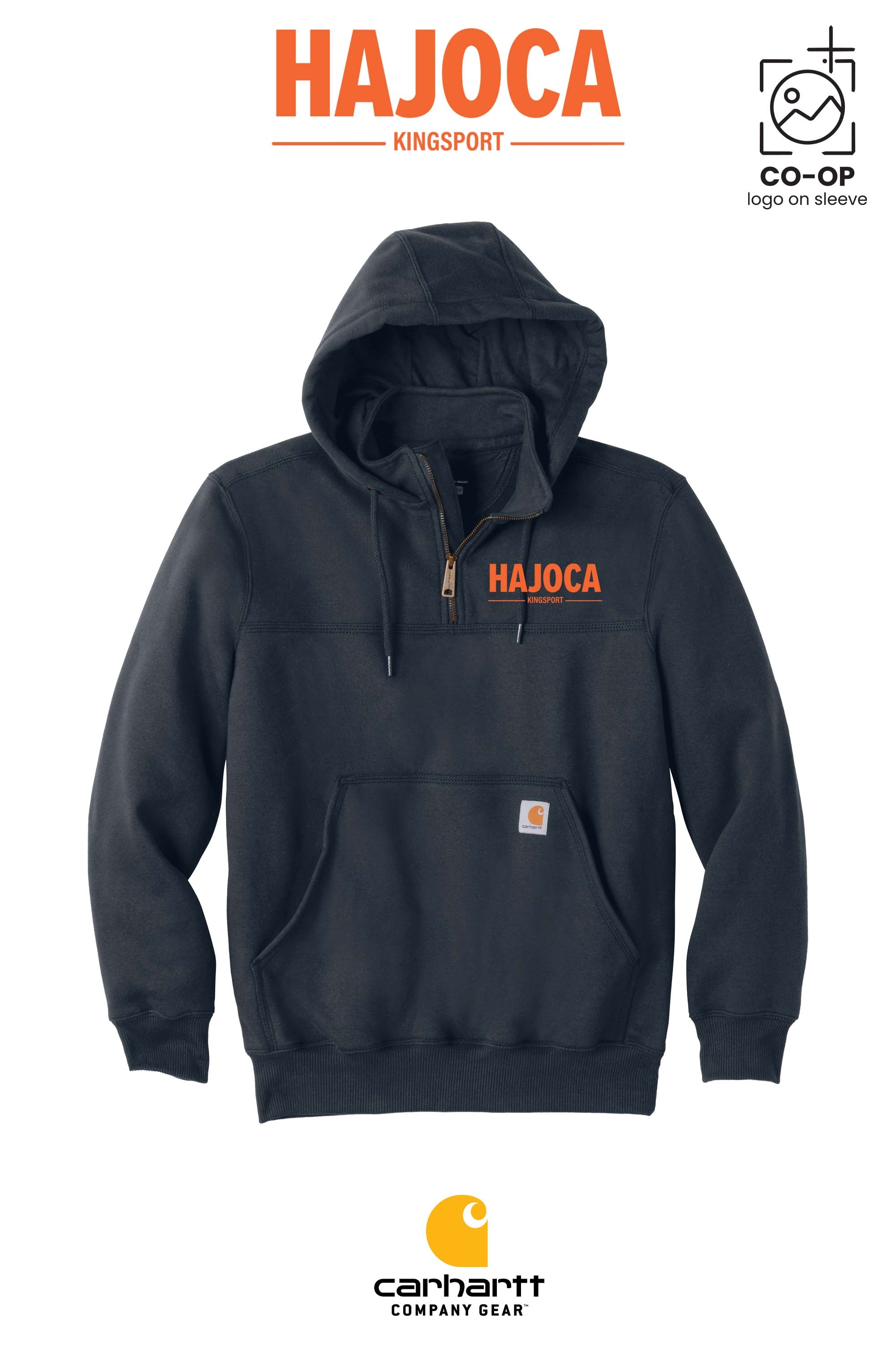 Carhartt® Rain Defender® Paxton Heavyweight Hooded Zip Mock Sweatshirt - HAJOCA - KINGSPORT