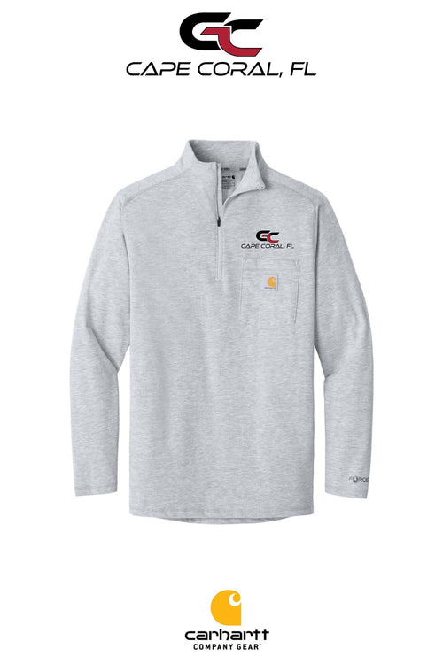 Carhartt Force® 1/4-Zip Long Sleeve T-Shirt - GORMAN CO - CAPE CORAL