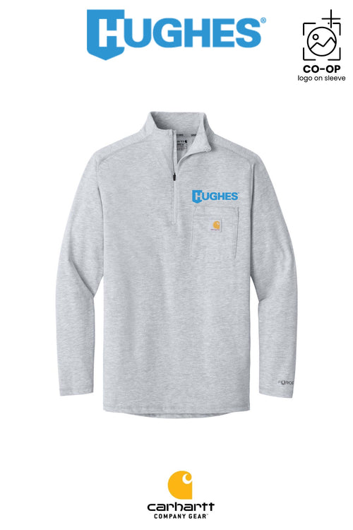 Carhartt Force® 1/4-Zip Long Sleeve T-Shirt - HUGHES SUPPLY