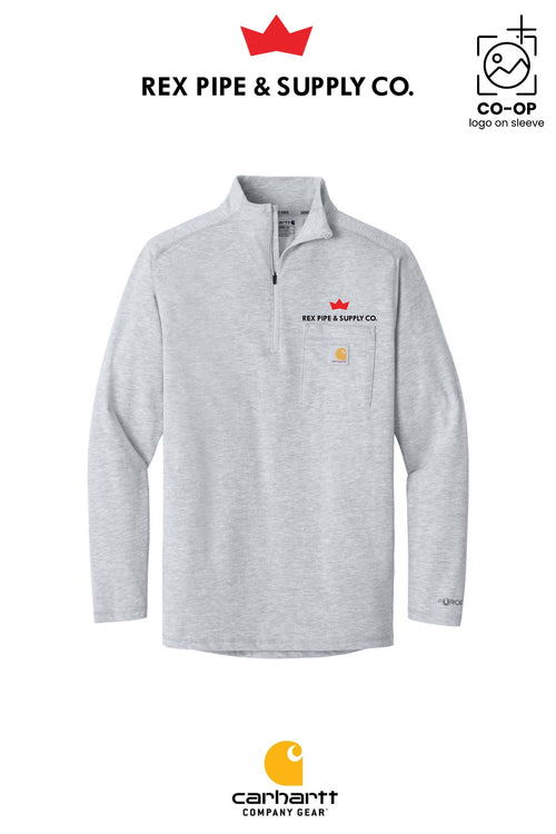 Carhartt Force® 1/4-Zip Long Sleeve T-Shirt - REX PIPE AND SUPPLY