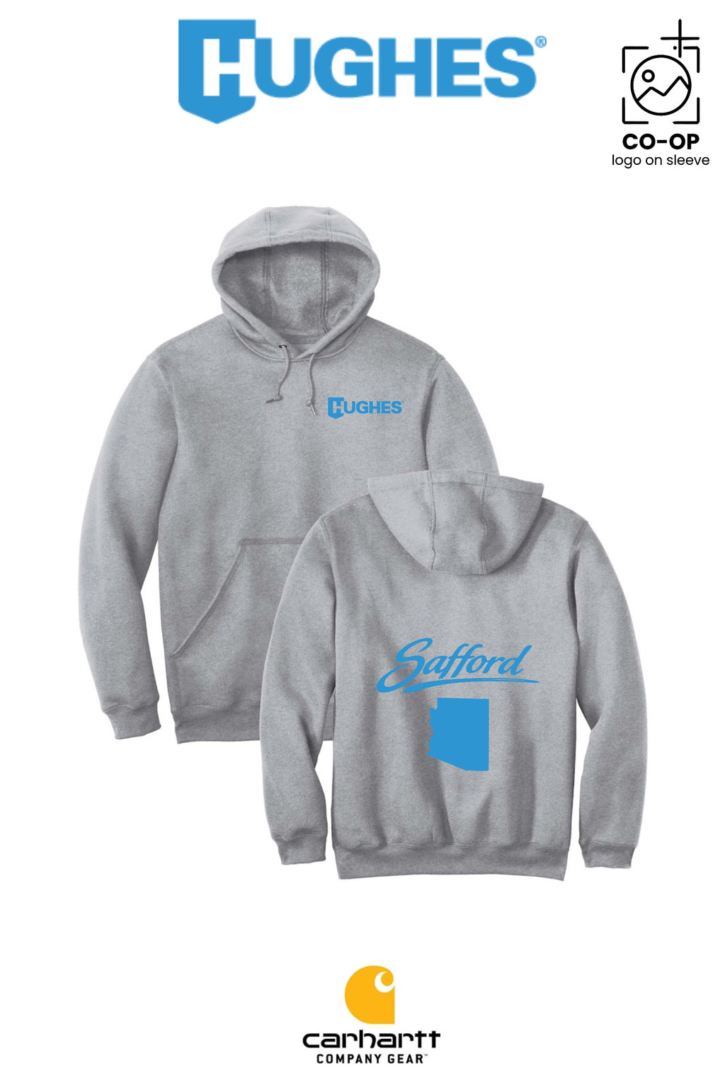 Carhartt® Midweight Hooded Sweatshirt - HUGHES SUPPLY - SAFFORD