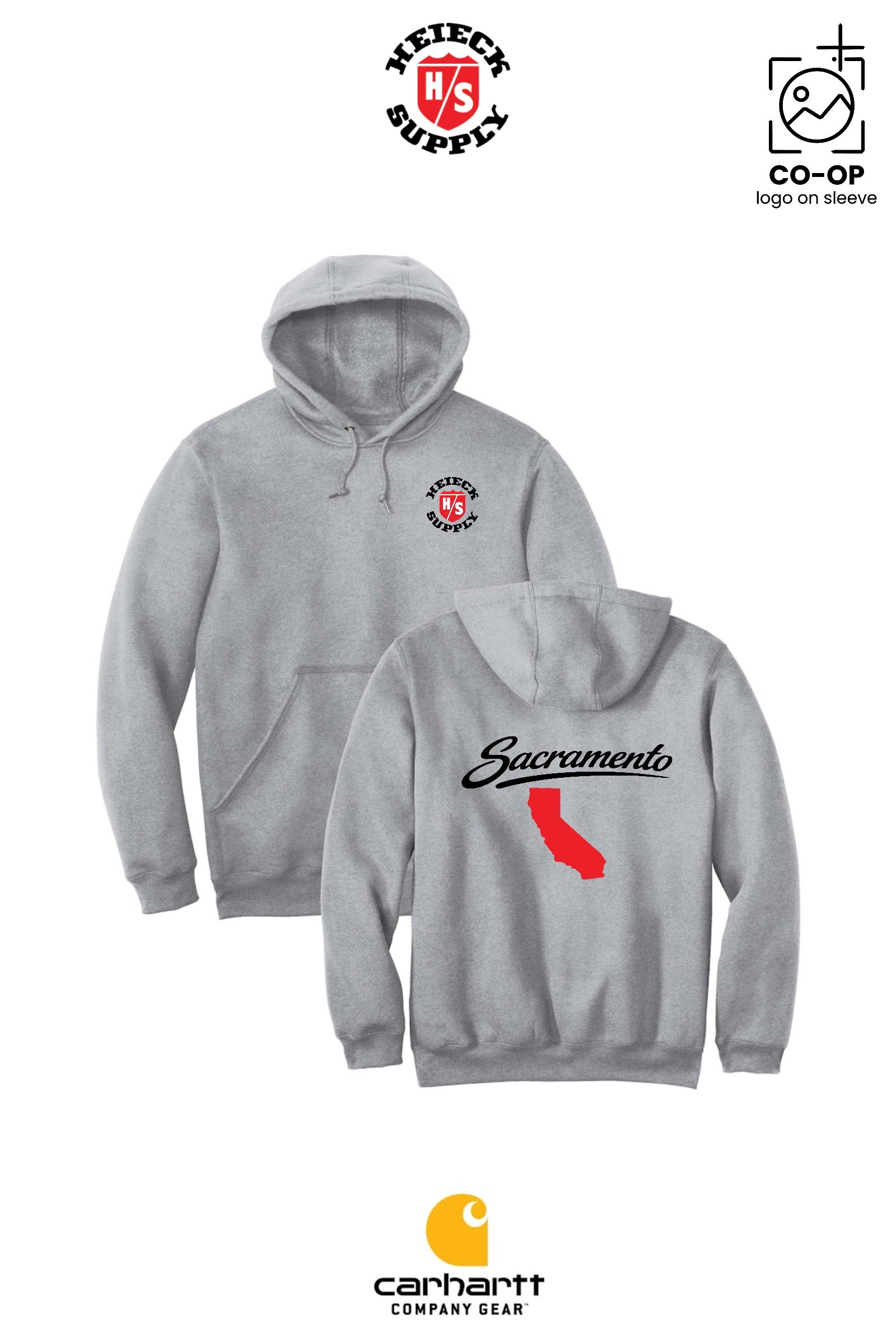 Carhartt® Midweight Hooded Sweatshirt - HEIECK SUPPLY - SACRAMENTO