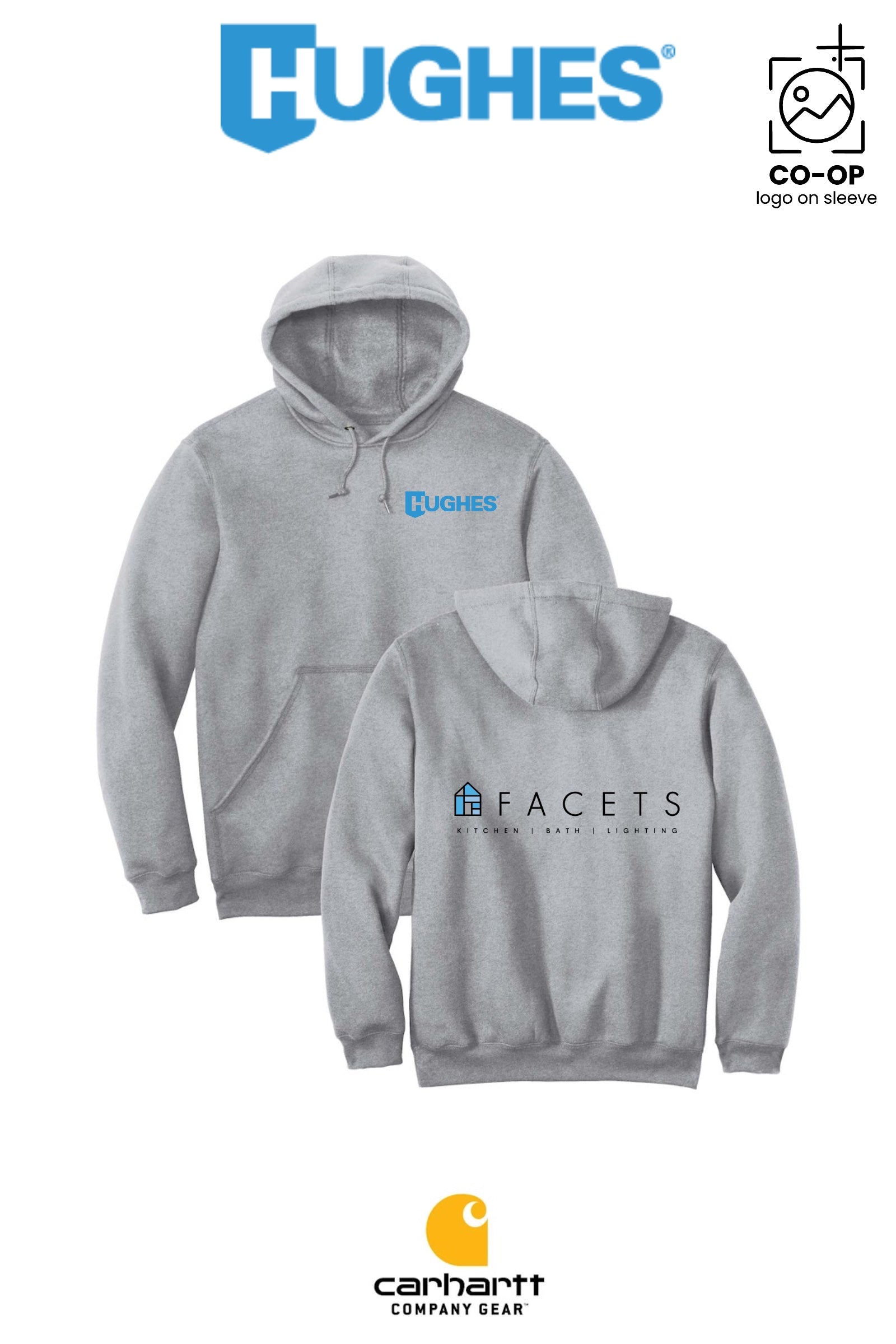 Carhartt® Midweight Hooded Sweatshirt - HUGHES SUPPLY - HUNTERSVILLE