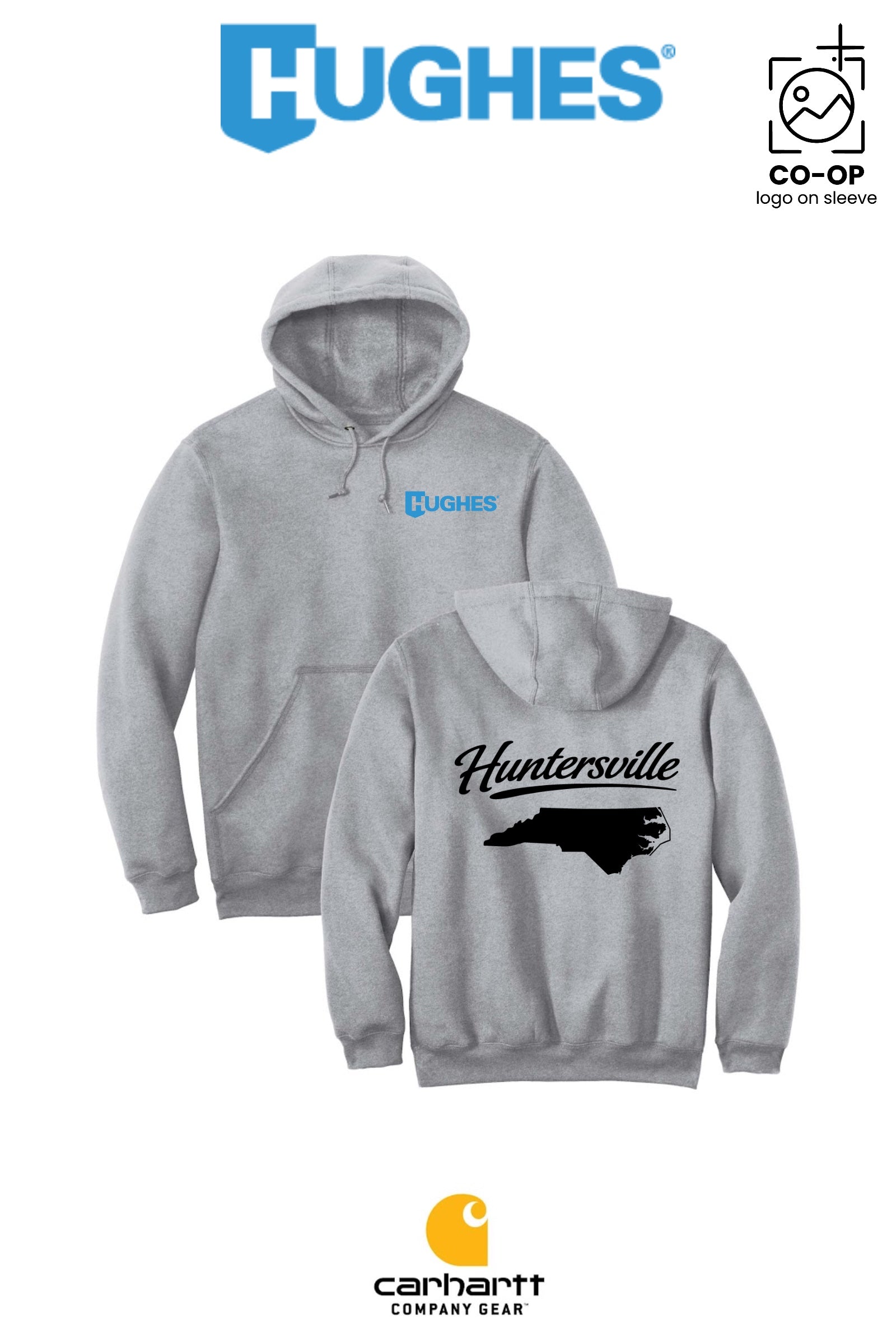 Carhartt® Midweight Hooded Sweatshirt - HUGHES SUPPLY - HUNTERSVILLE