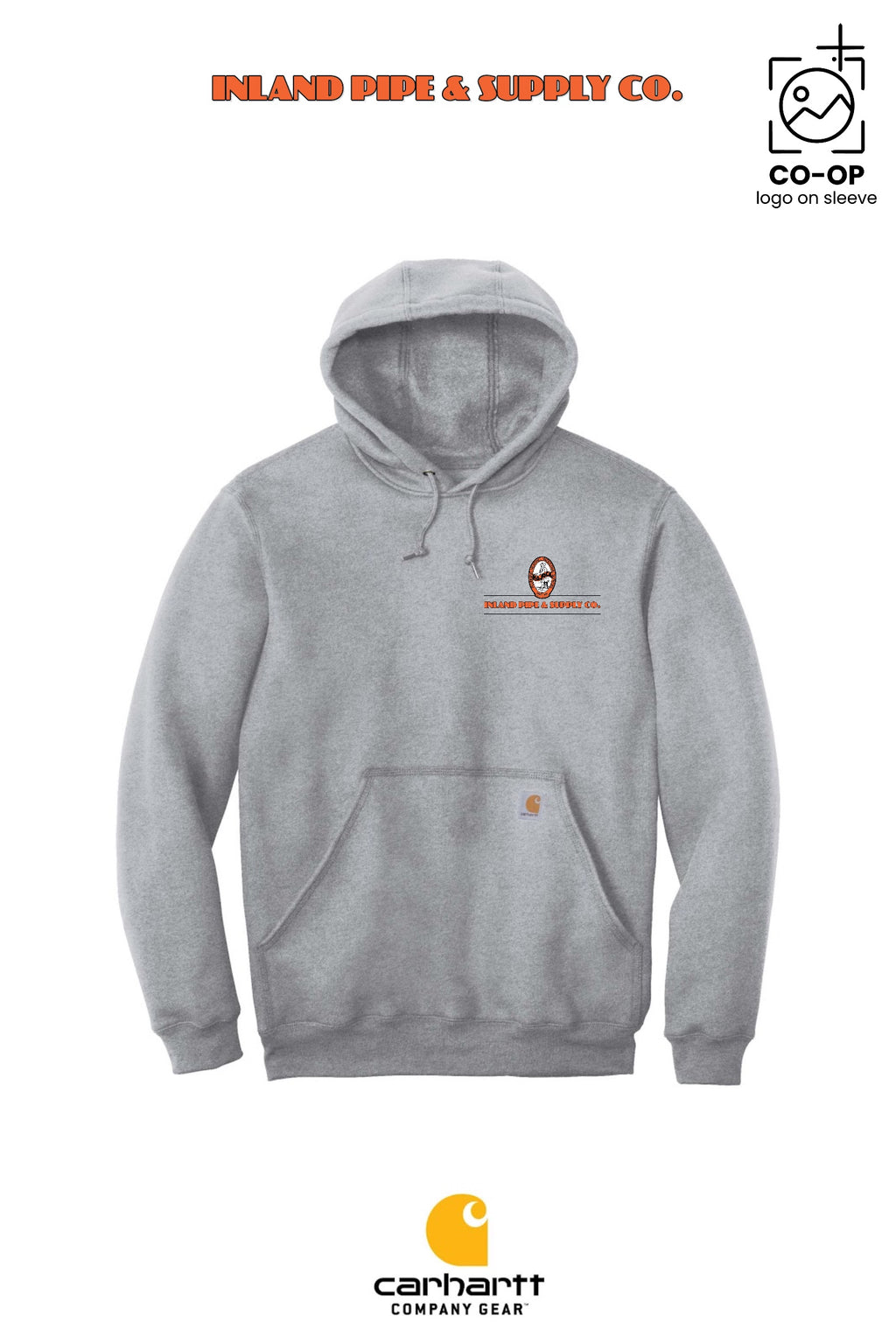 Carhartt® Midweight Hooded Sweatshirt - INLAND PIPE AND SUPPLY