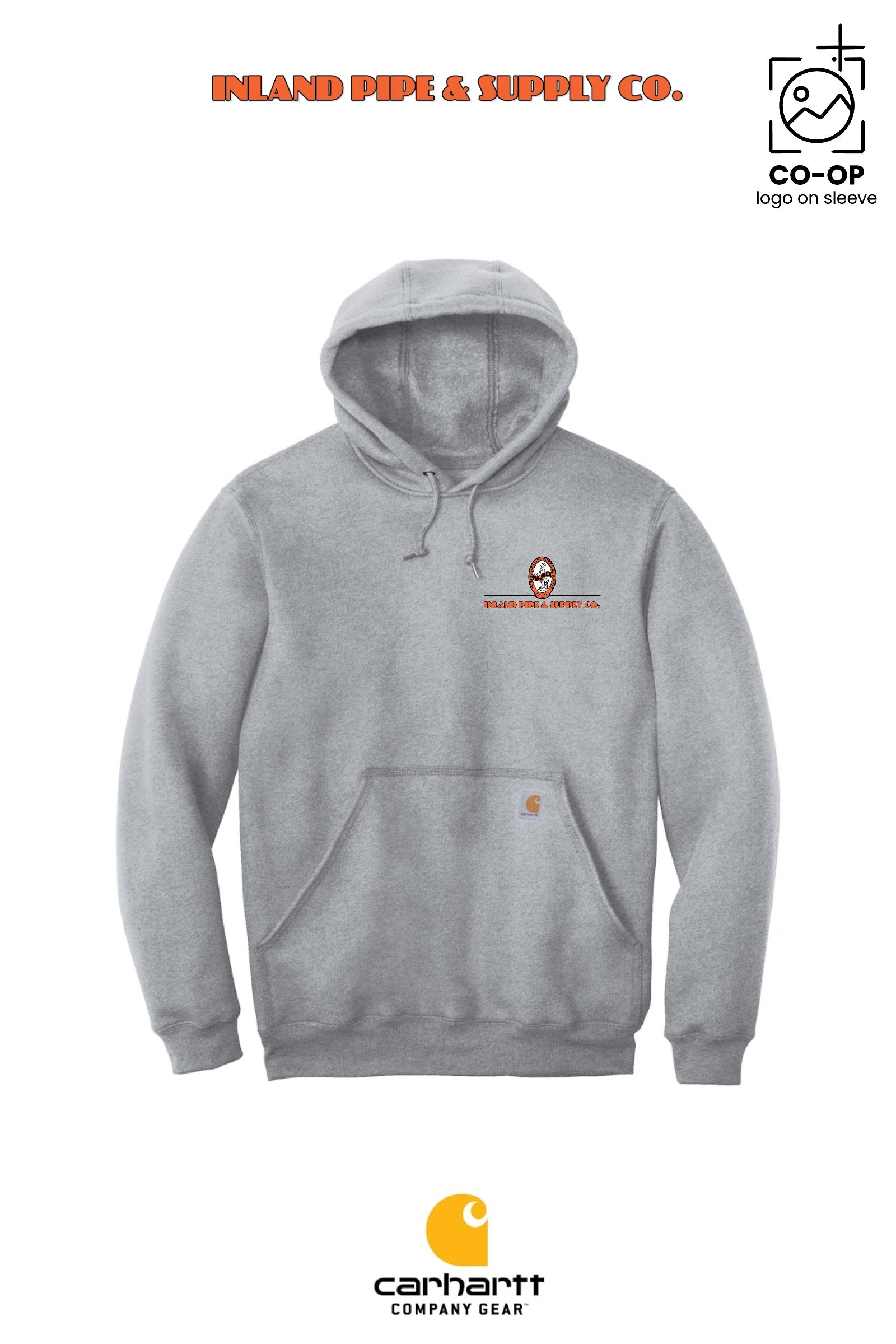 Carhartt® Midweight Hooded Sweatshirt - INLAND PIPE AND SUPPLY