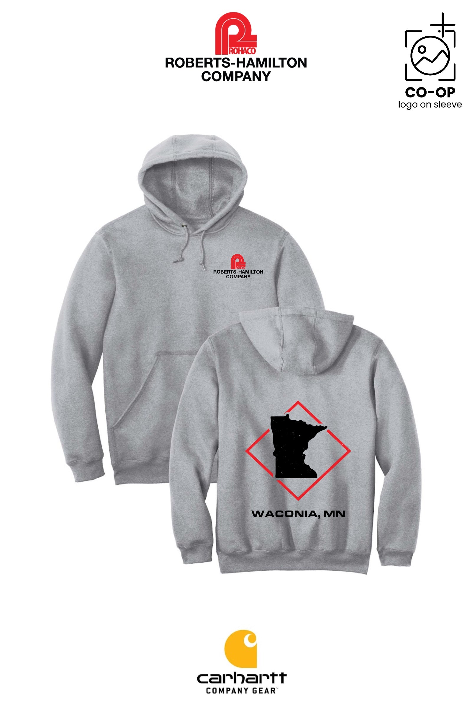Carhartt® Midweight Hooded Sweatshirt - ROBERTS-HAMILTON - WACONIA