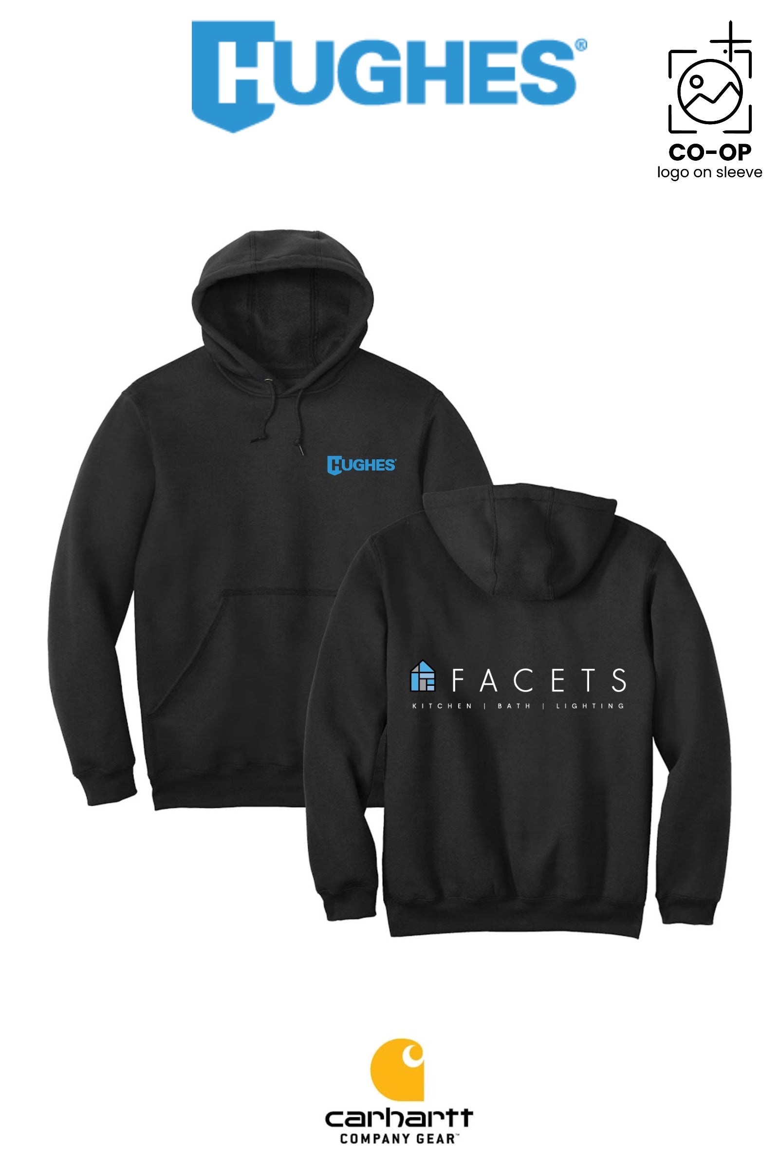 Carhartt® Midweight Hooded Sweatshirt - HUGHES SUPPLY - HUNTERSVILLE